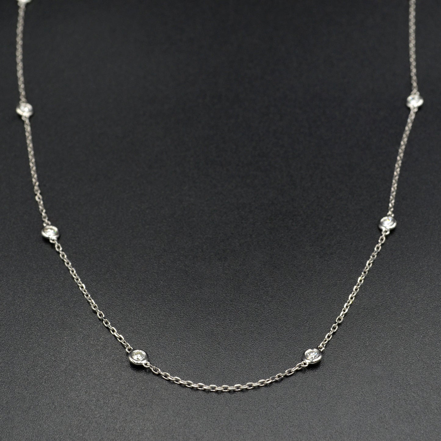 Diamond Station Necklace - 0.50 CTW