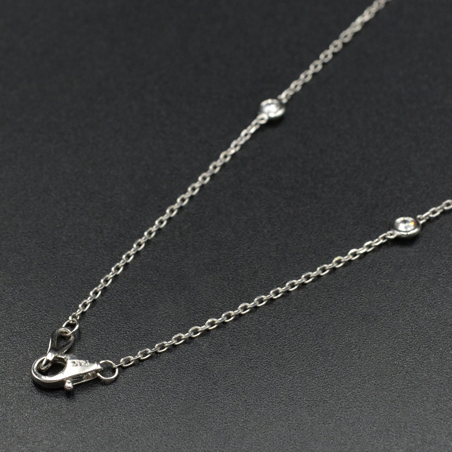 Diamond Station Necklace - 0.50 CTW