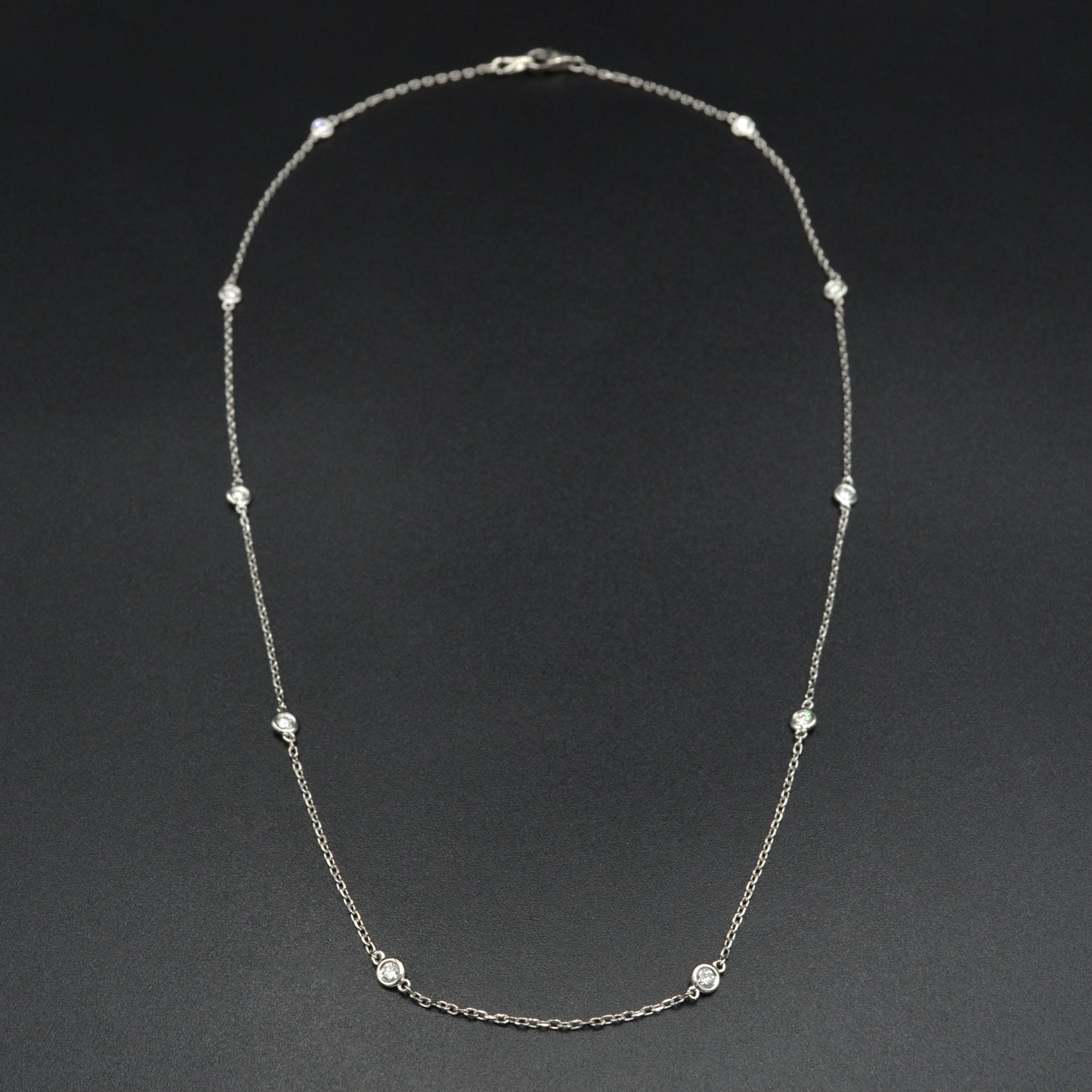 Diamond Station Necklace - 0.75 CTW