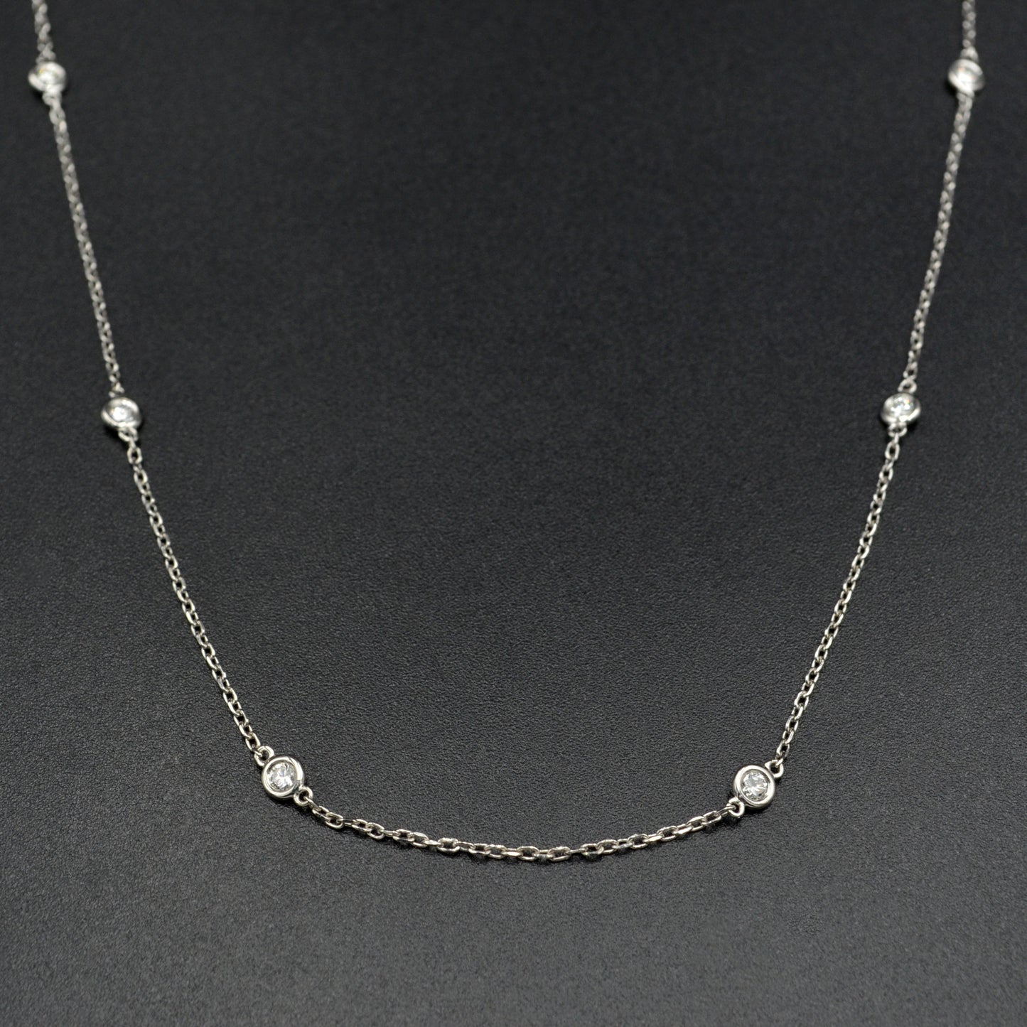 Diamond Station Necklace - 0.75 CTW
