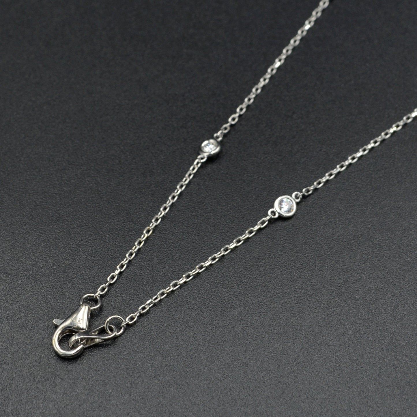Diamond Station Necklace - 0.75 CTW