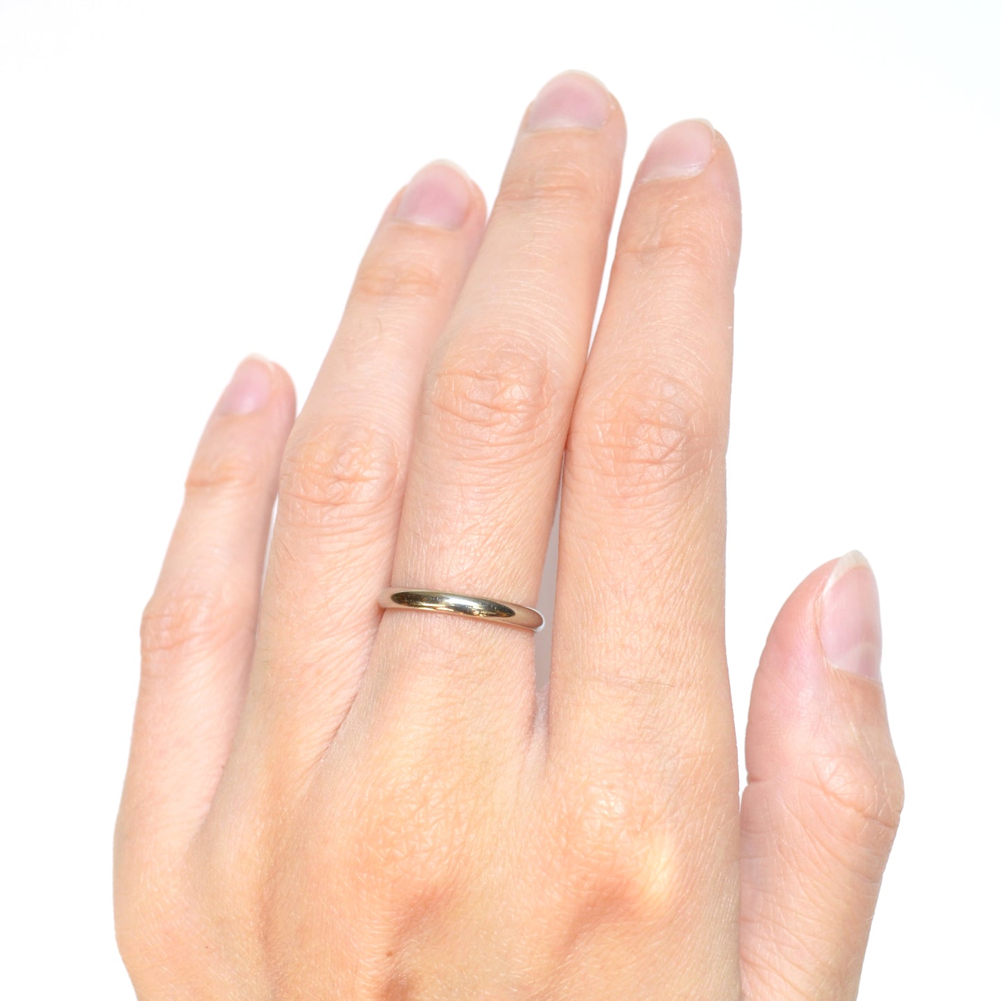 White Gold Wedding Band