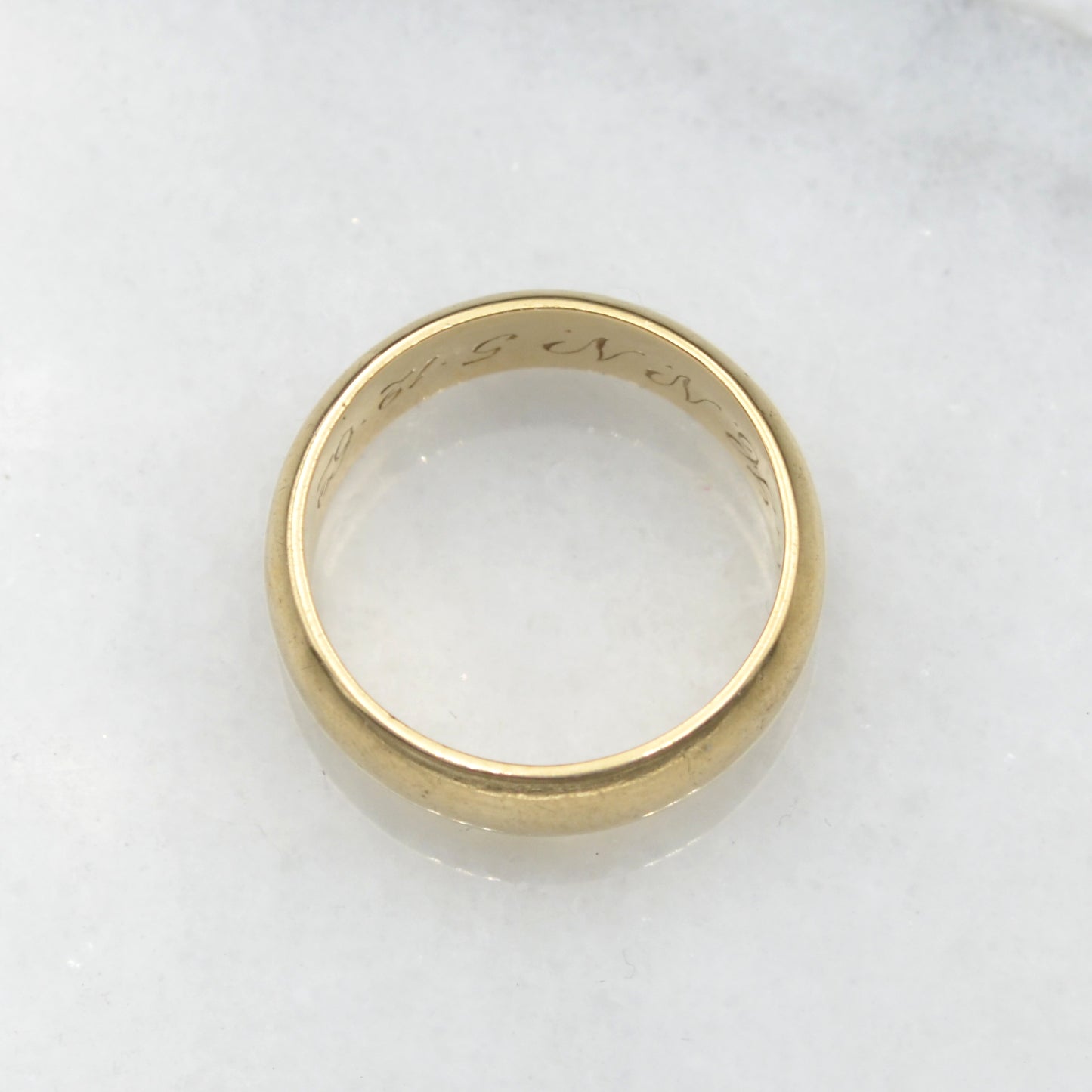Vintage Wide Gold Band