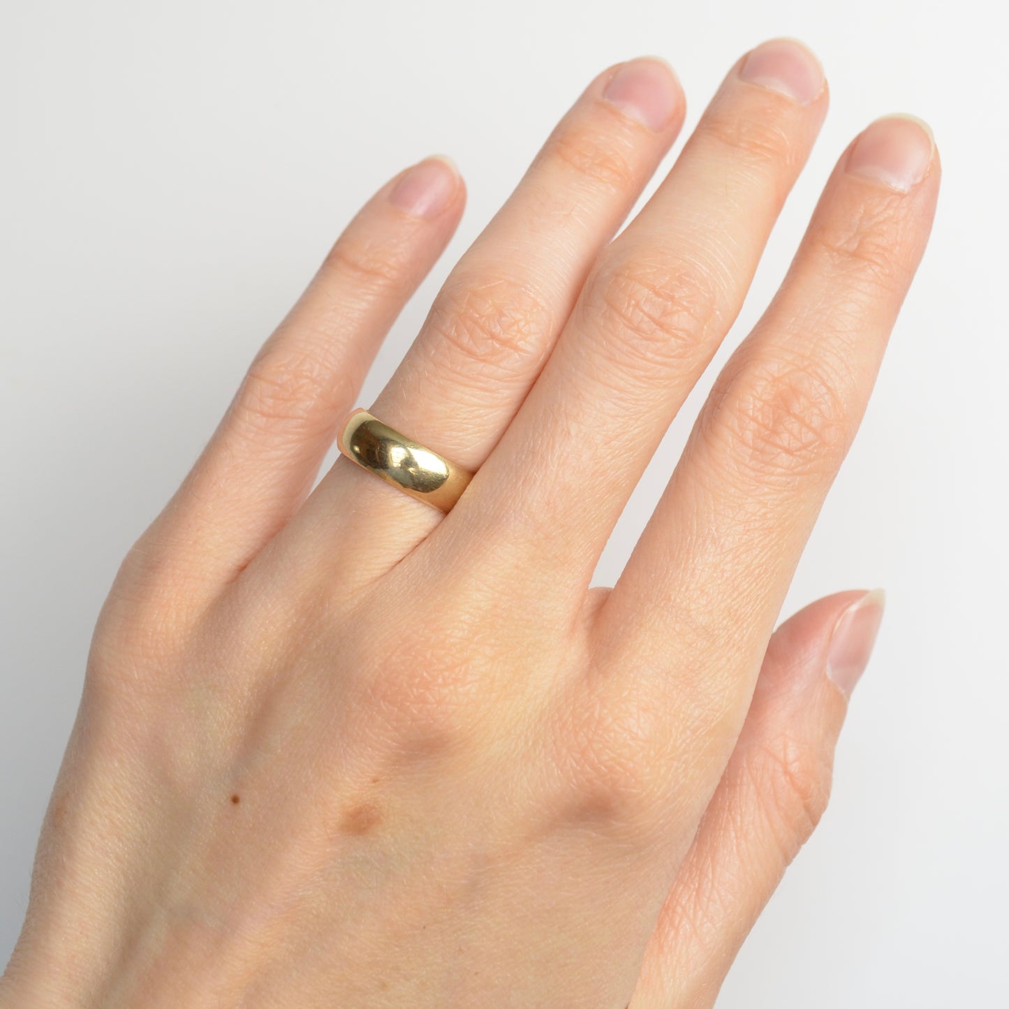 Vintage Wide Gold Band