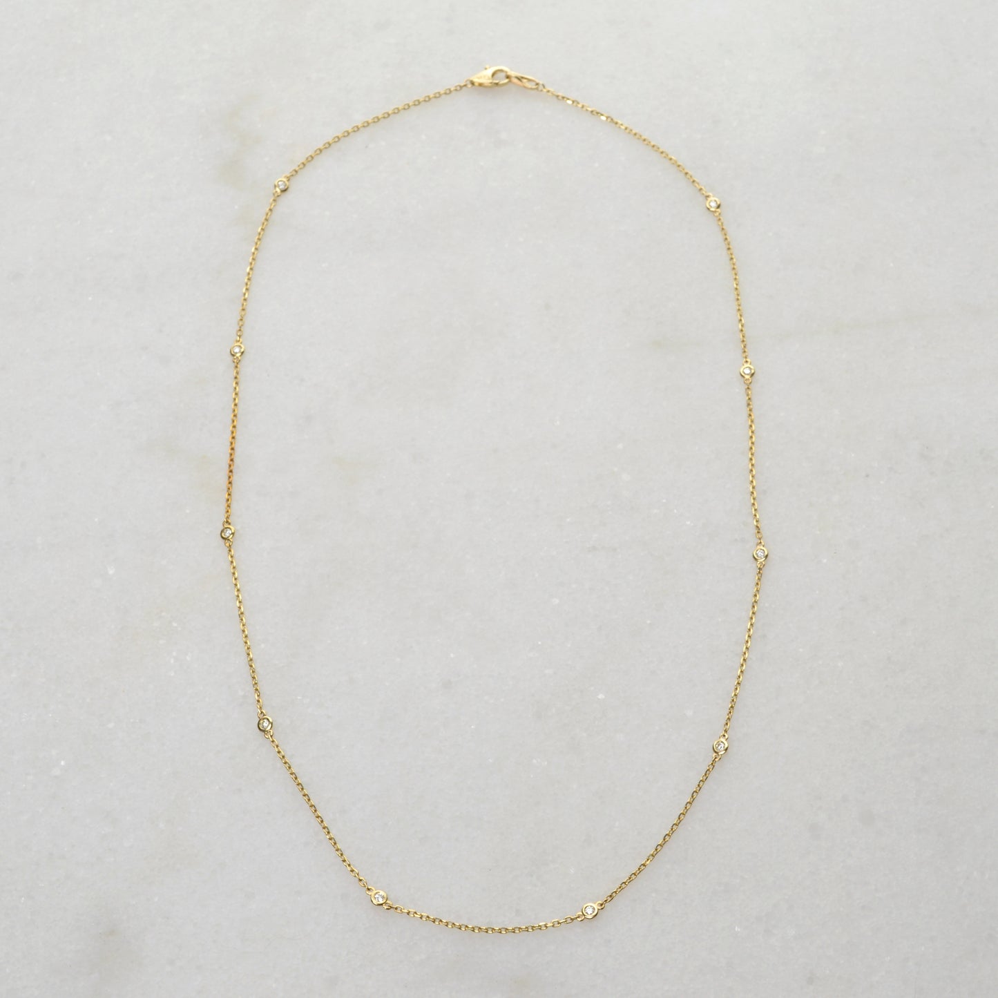 Diamond Station Necklace - 0.25 CTW