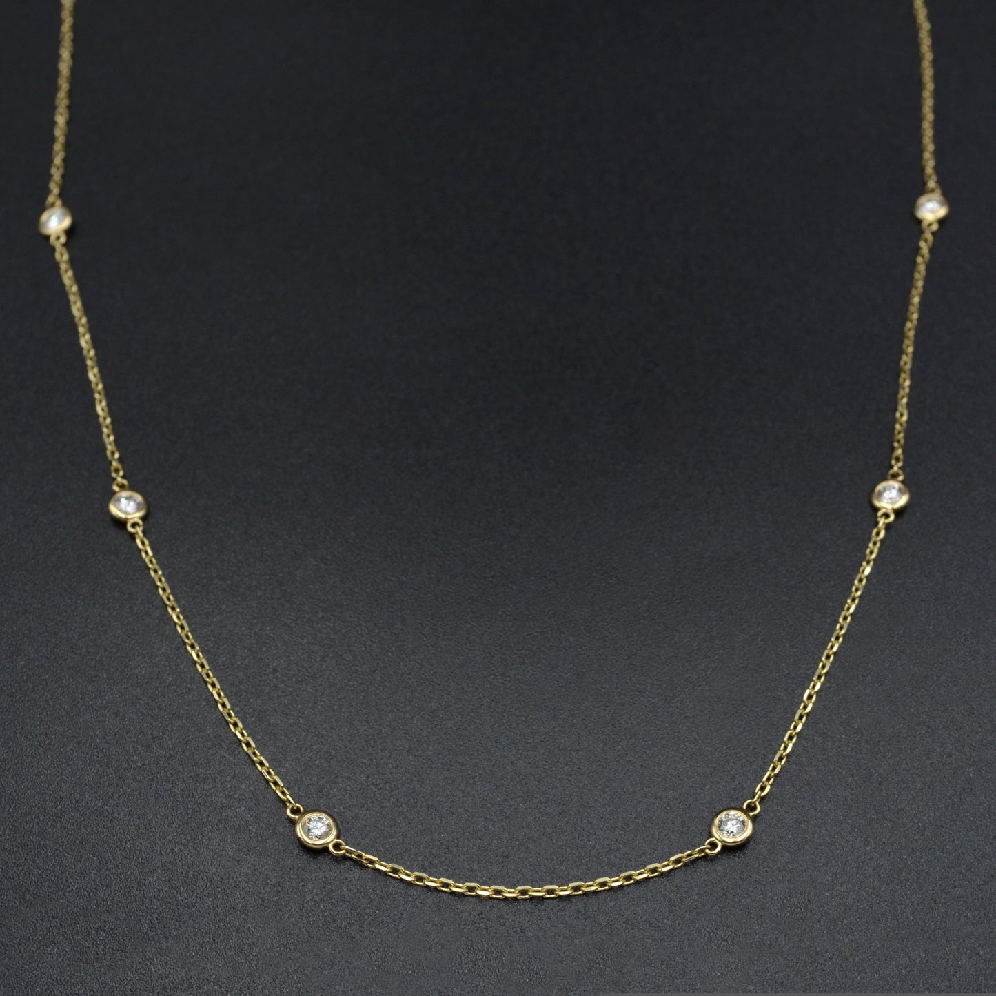 Diamond Station Necklace - 0.75 CTW
