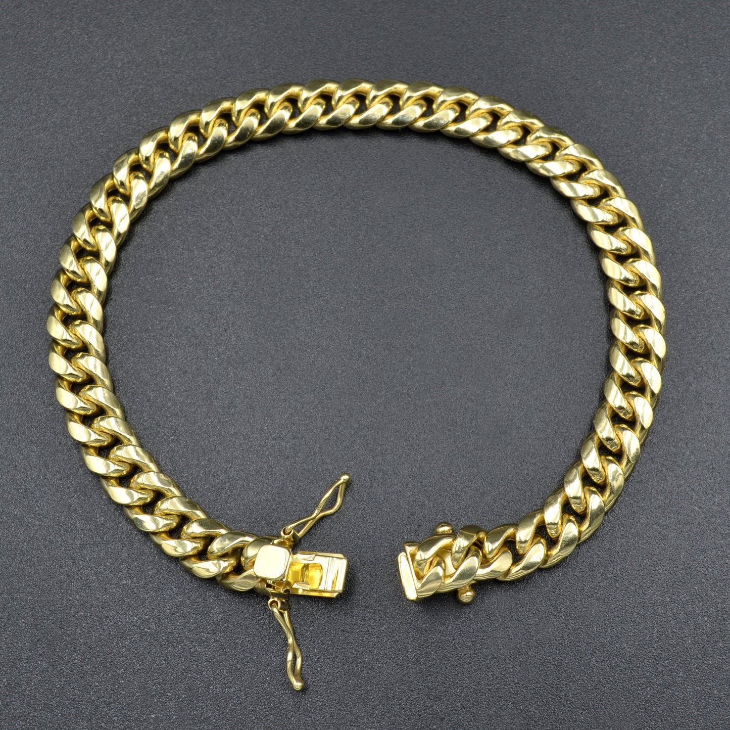Cuban Curb Link 10k Gold Bracelet