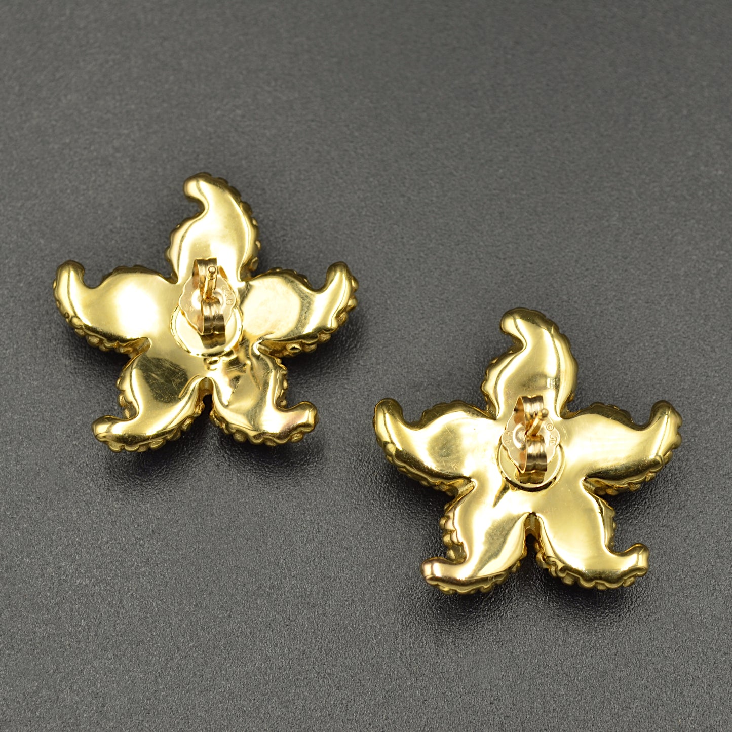 Gold Starfish Earrings
