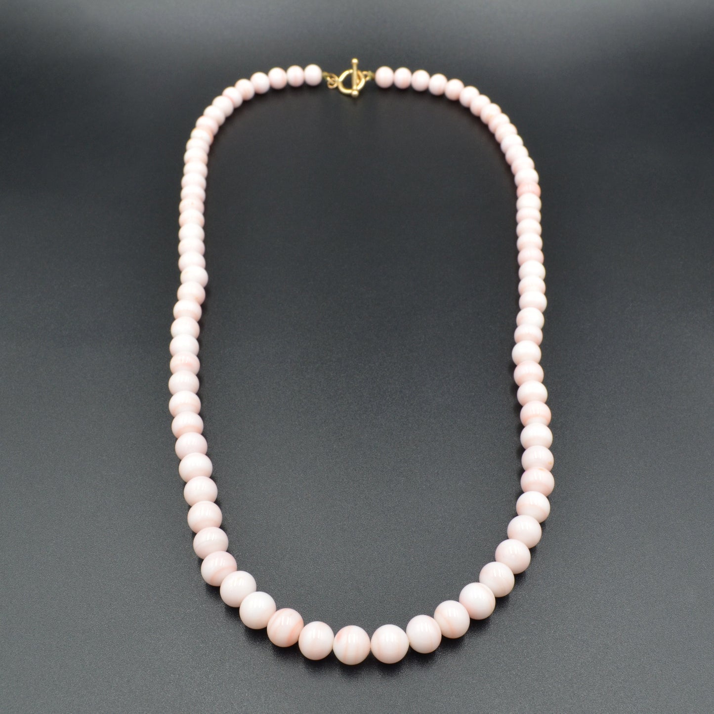 Angel Skin Coral Beaded Necklace