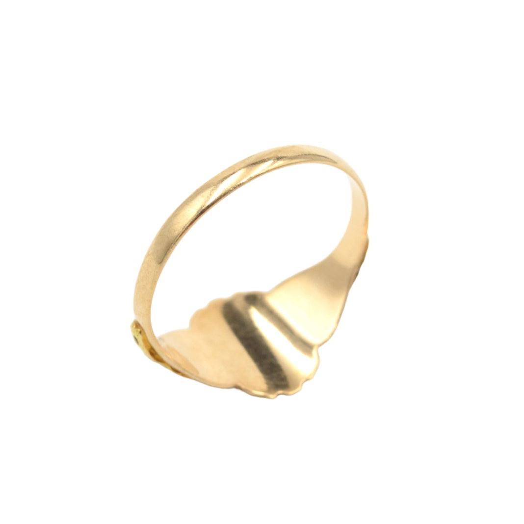 Antique Art Nouveau 10k Gold Signet Ring