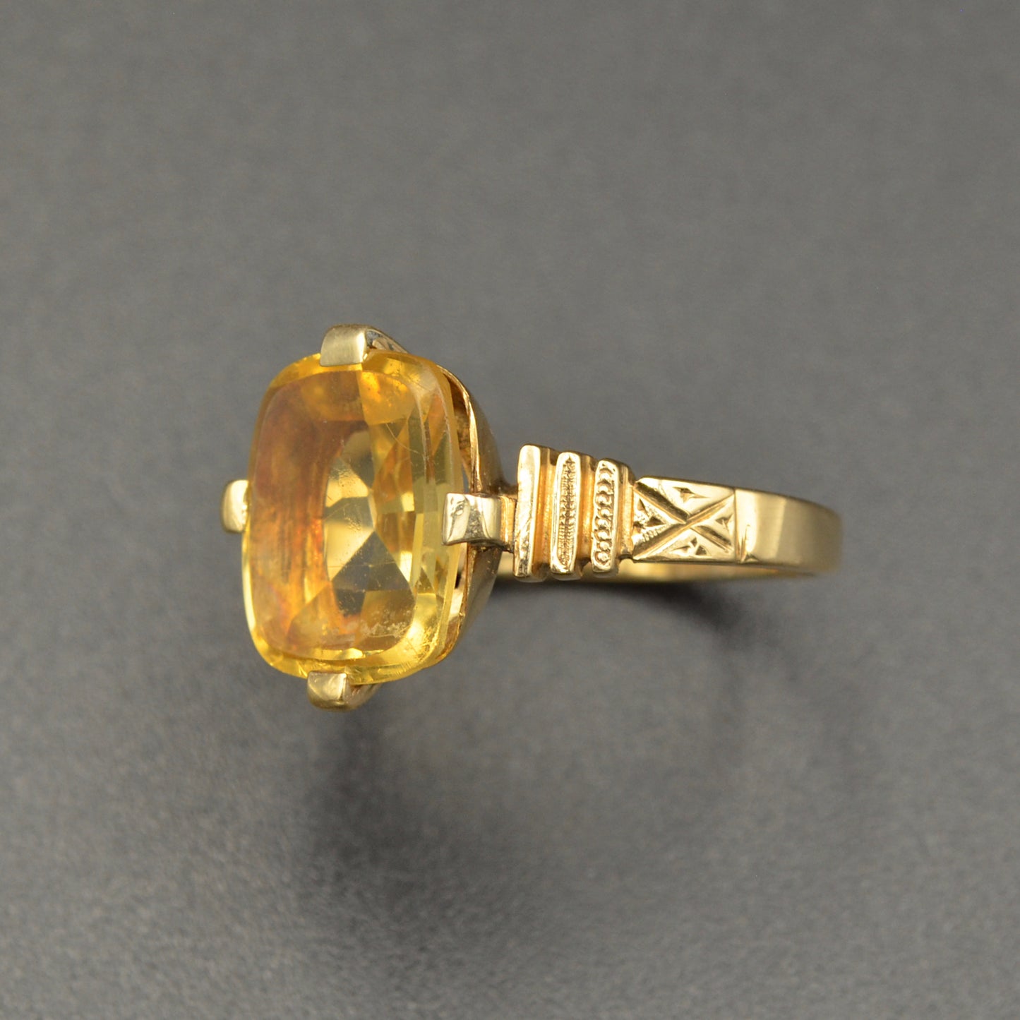 Antique Citrine Ring