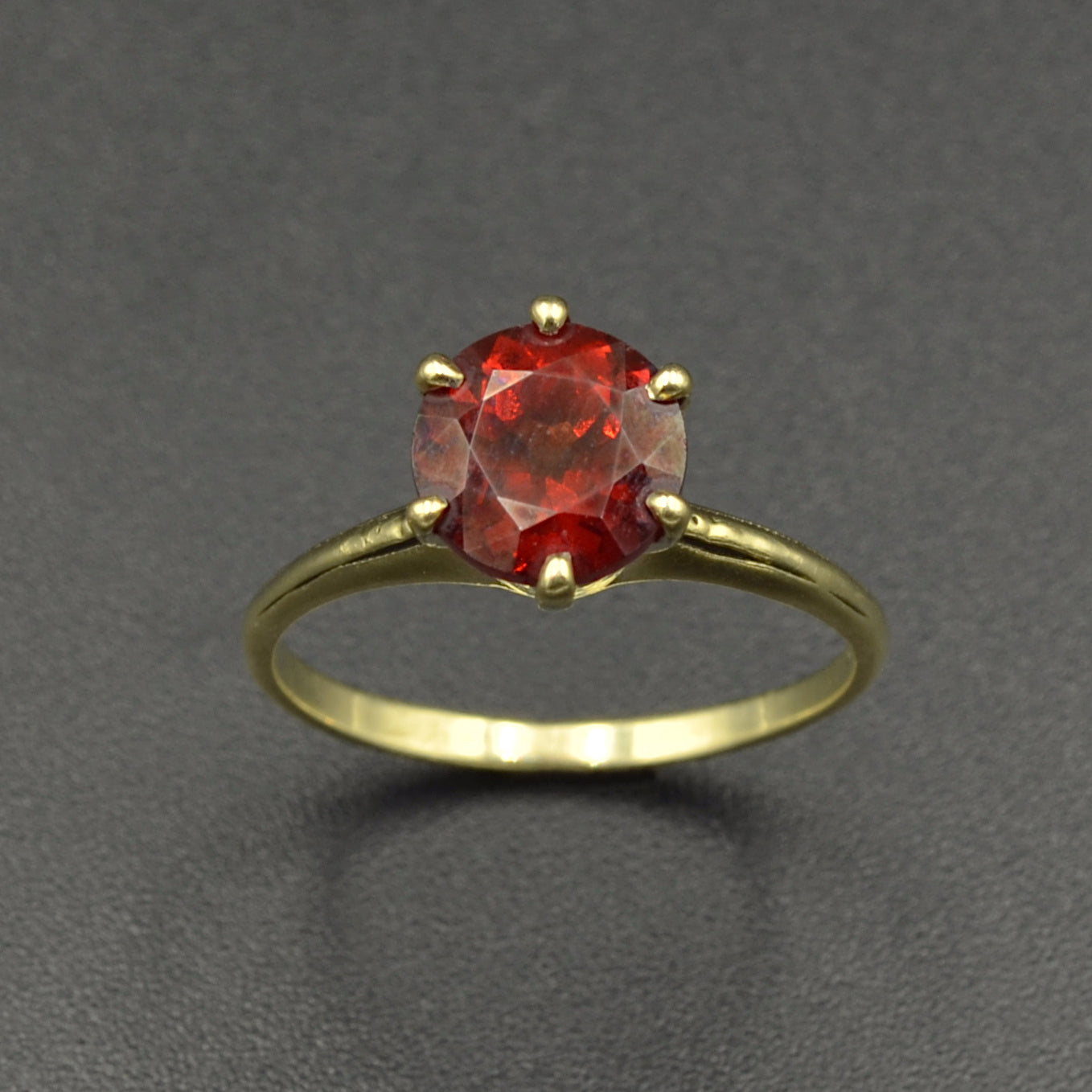 Garnet and Gold Ring