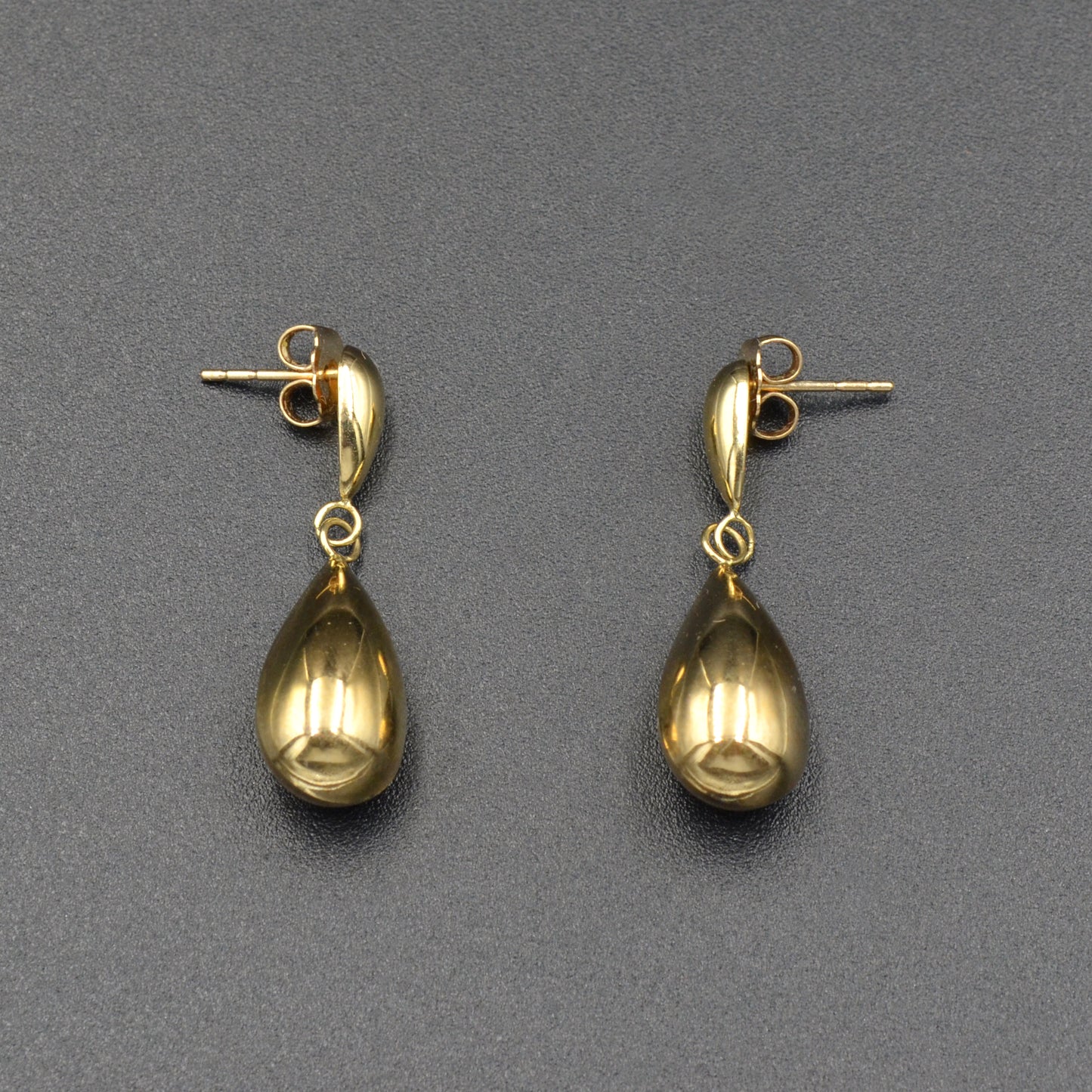 Vintage 10k Gold Teardrop Earrings