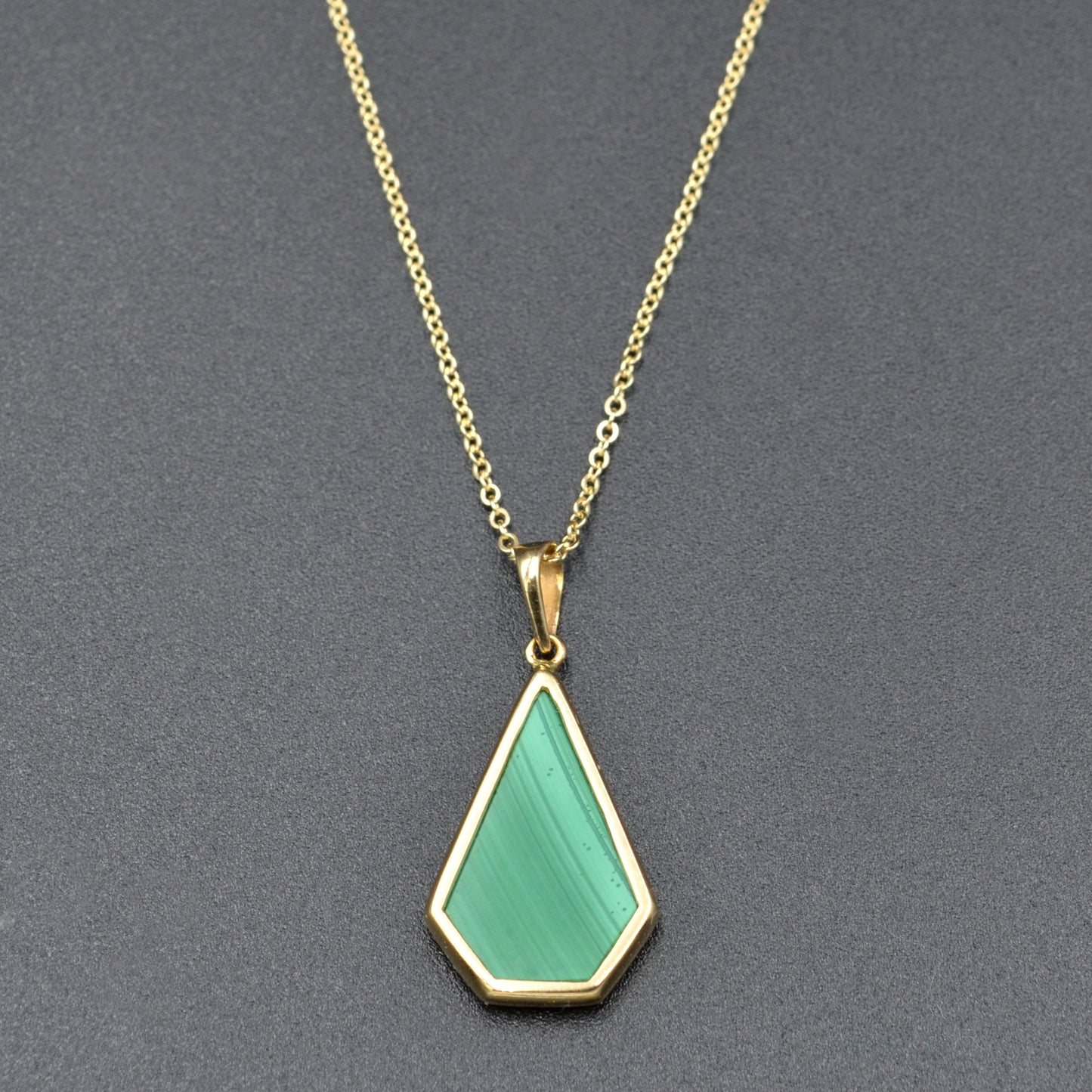 Opal, Lapis Lazuli, Turquoise and Malachite 14k Intarsia Necklace