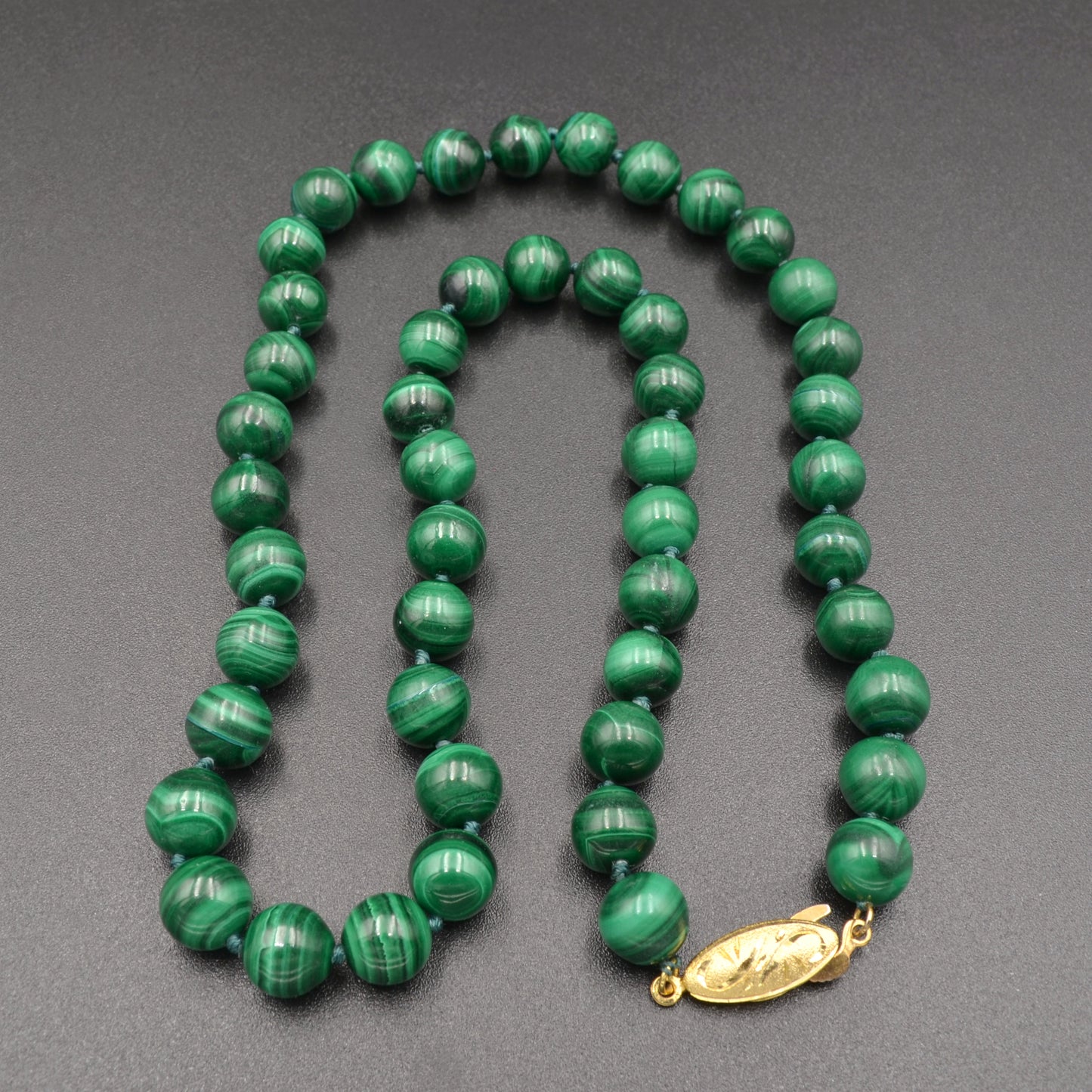 Knotted Malachite Necklace