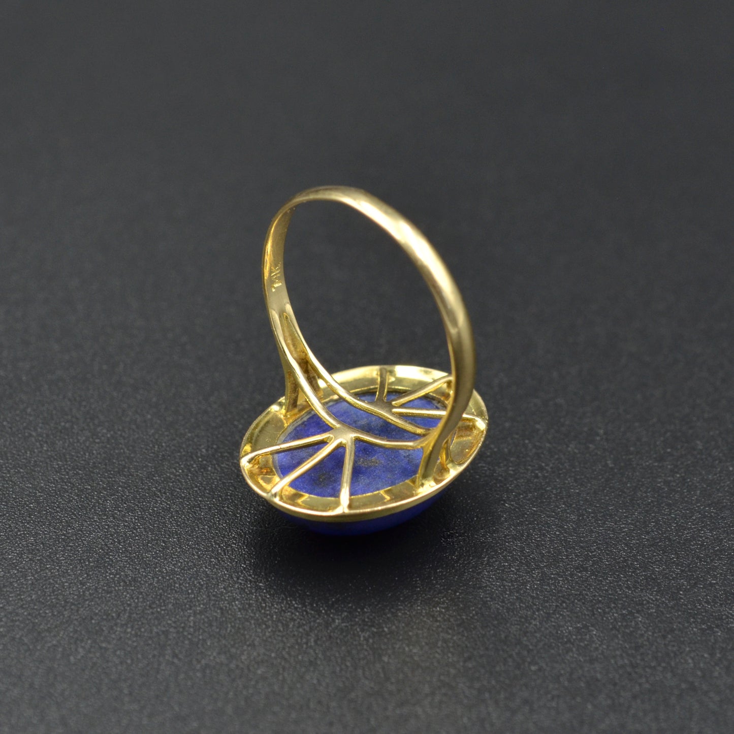Vintage Lapis Lazuli and 14k Gold Ring