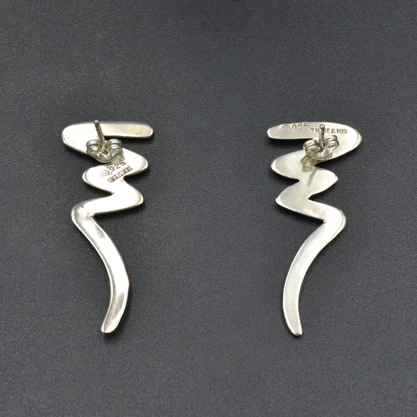 Silver Zig Zag Earrings