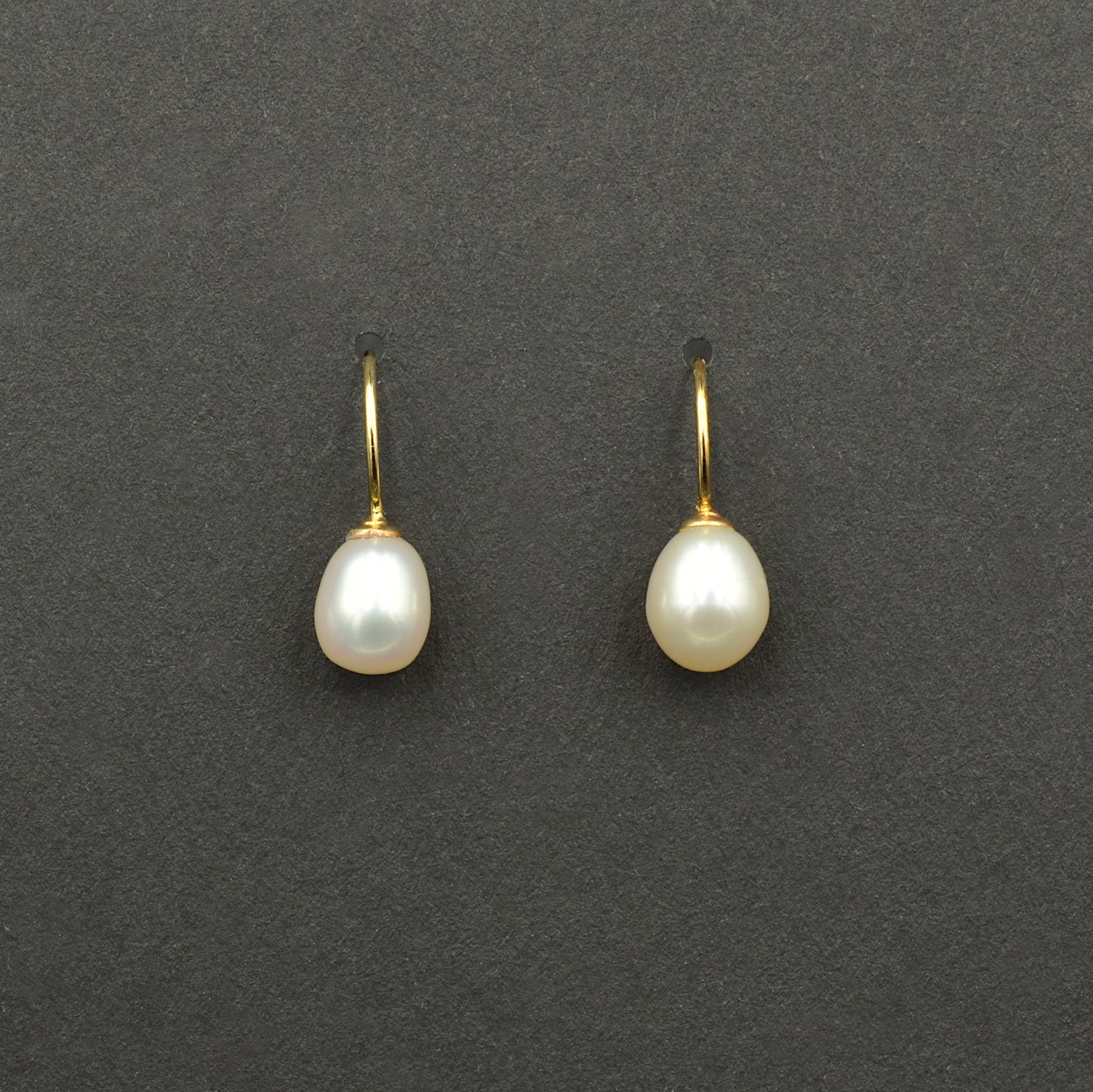Pearl and Gold French Wire Earrings
