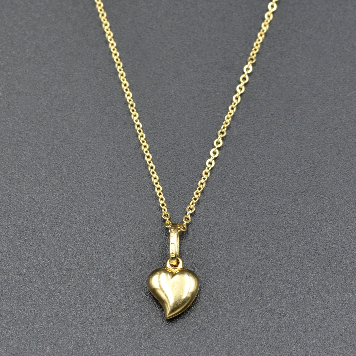 Vintage 14k Gold Witch’s Heart Pendant Necklace
