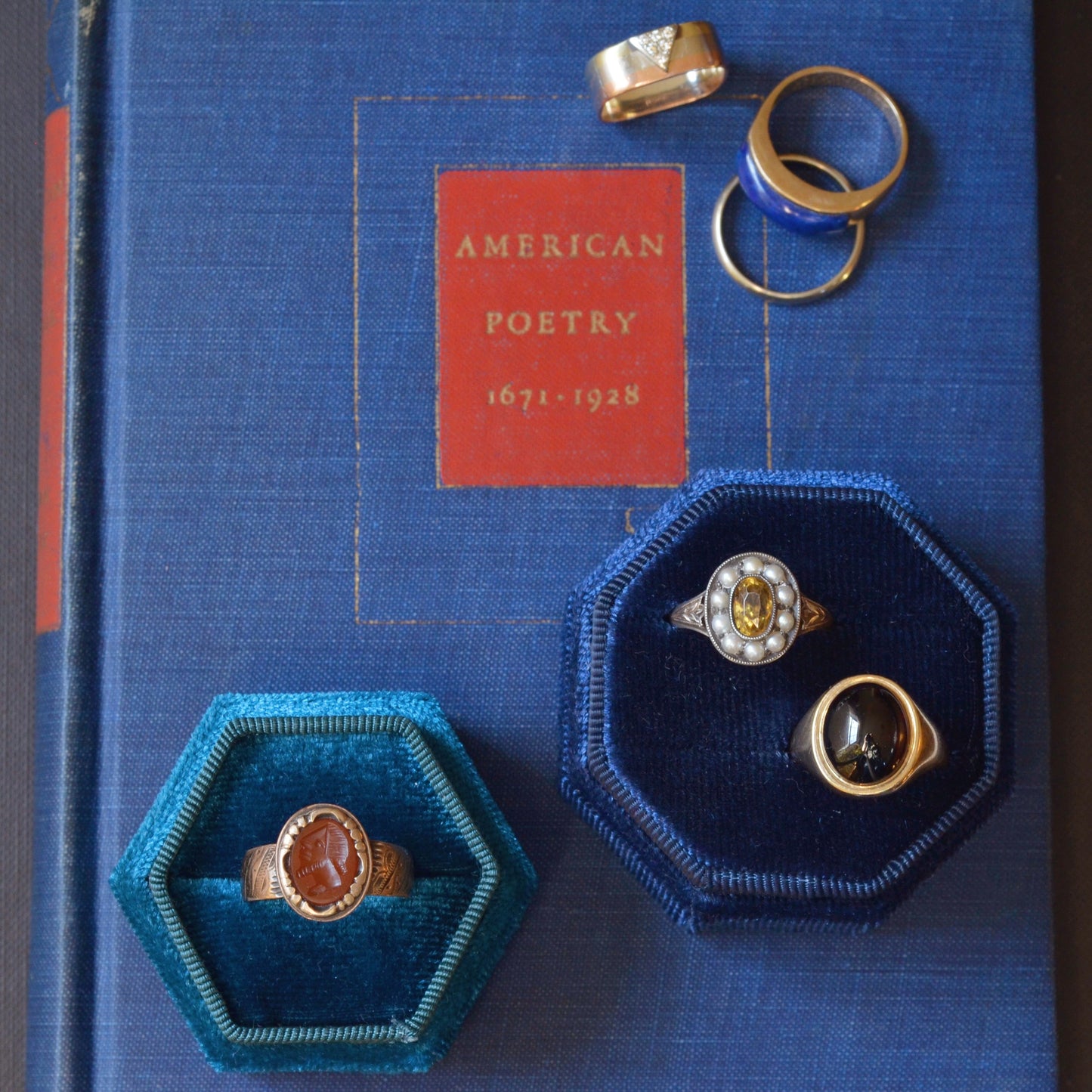 Tricolor Gold and Diamond Ring
