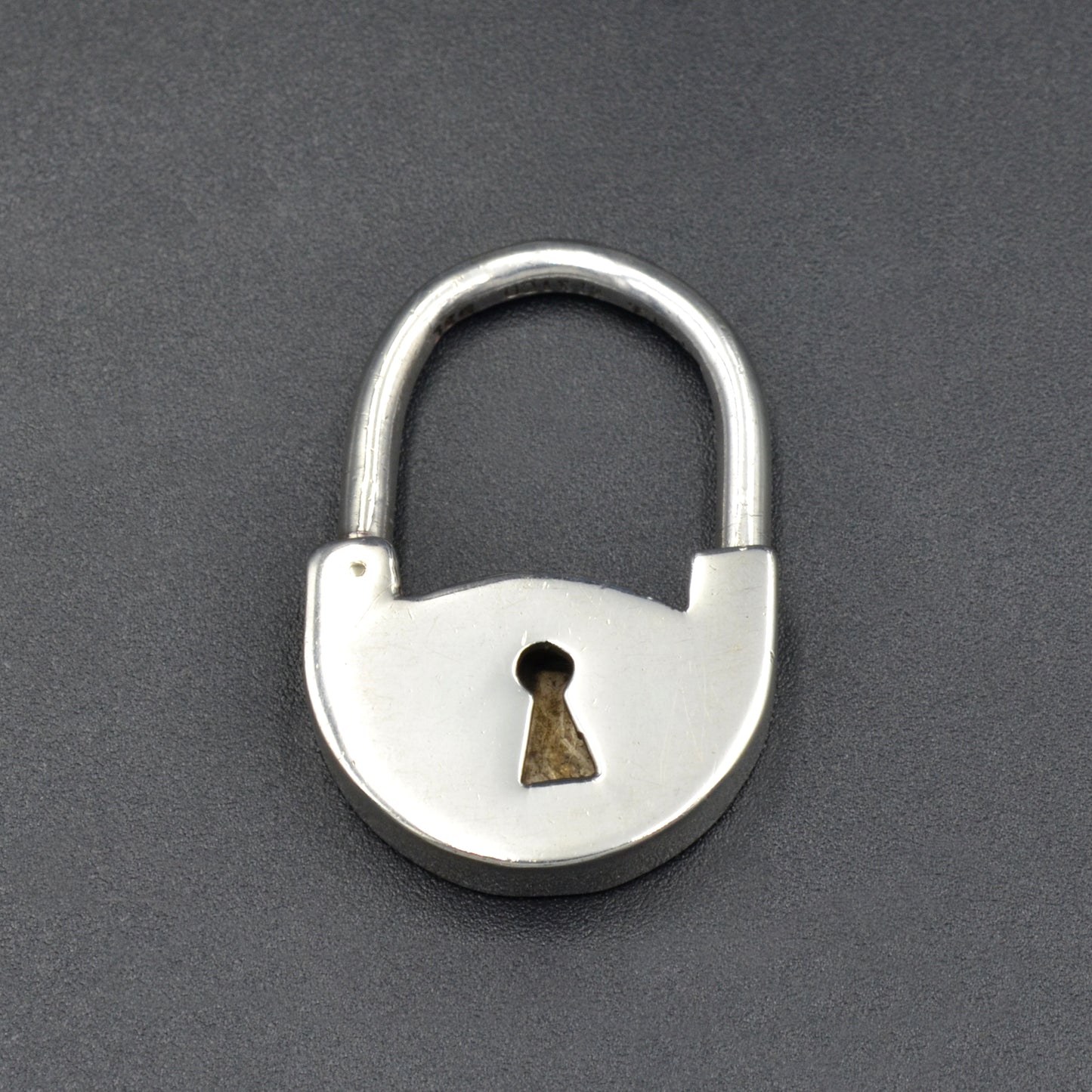 Silver Padlock Keyring