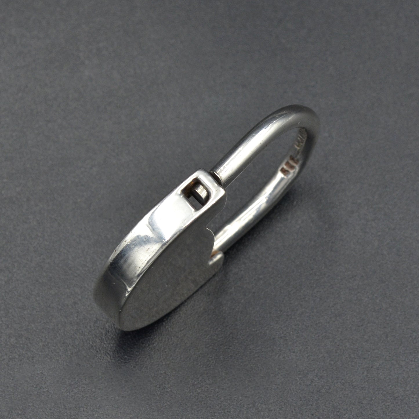 Silver Padlock Keyring