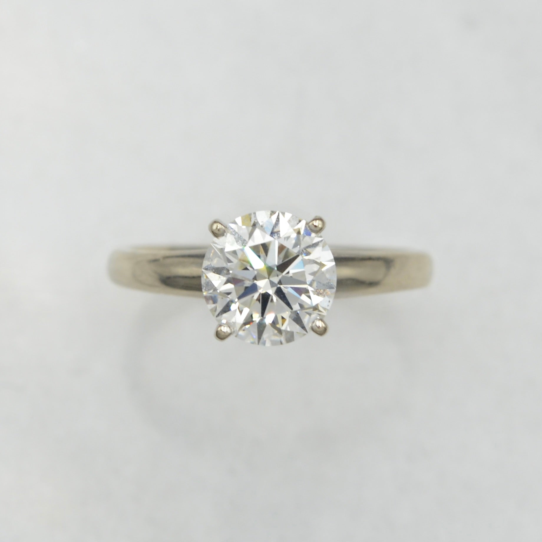 1.45 Carat Diamond and 14k White Gold  Engagement Ring