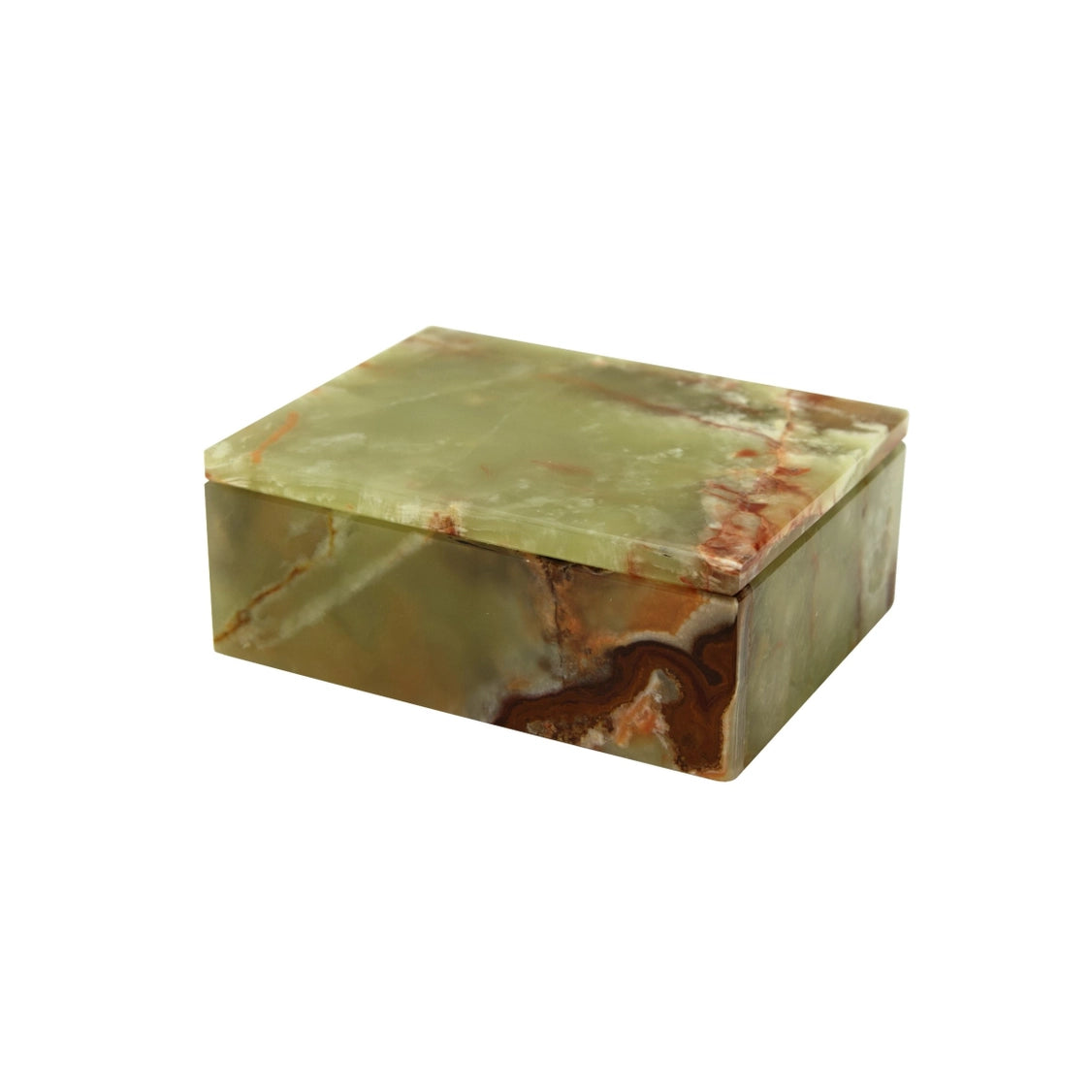 Natural Stone Keepsake Boxes - Green Onyx