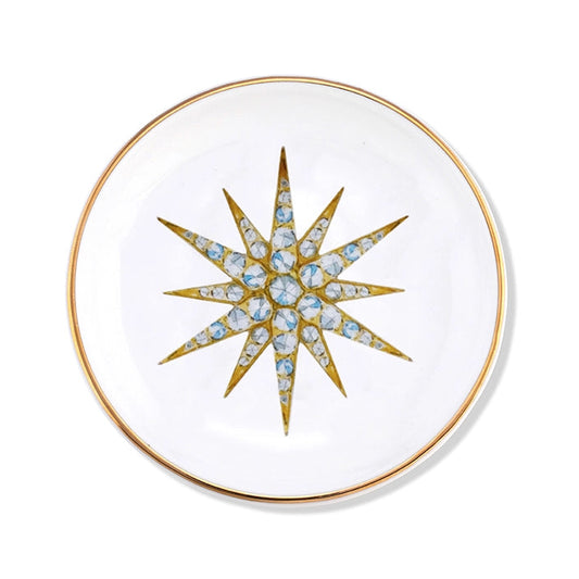 Victorian Star Ceramic Ring Dish