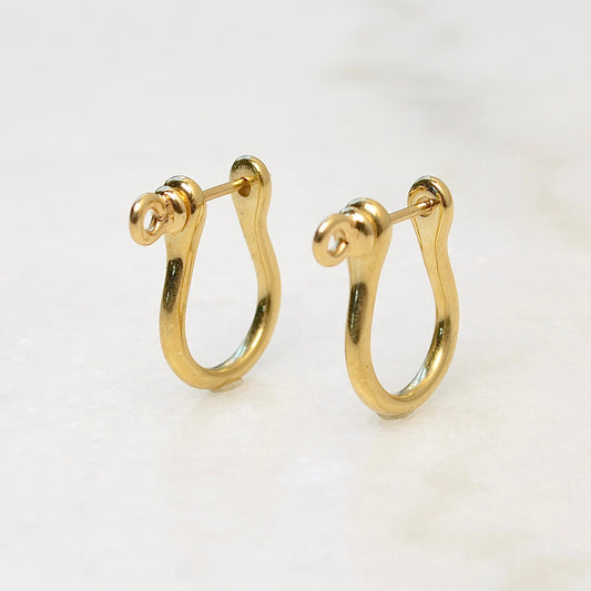 Love Shackles Gold Hoops