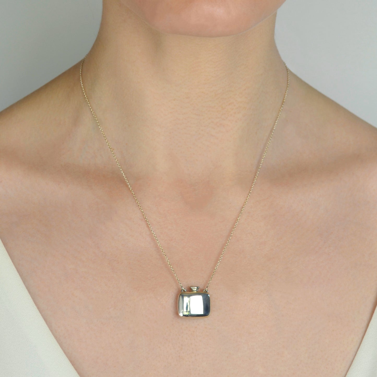 Elsa Peretti Silver Bottle Necklace