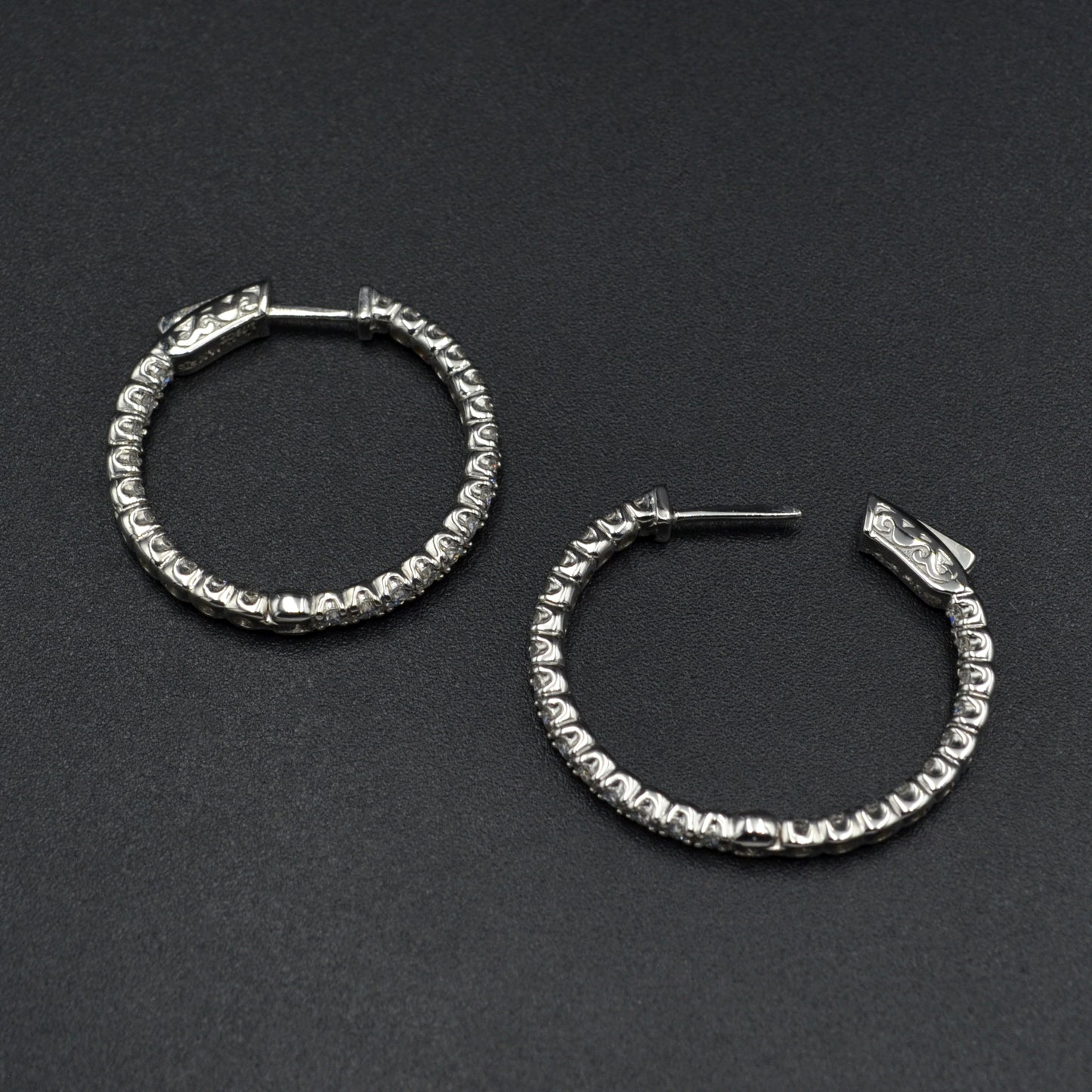 Diamond Hoop Earrings