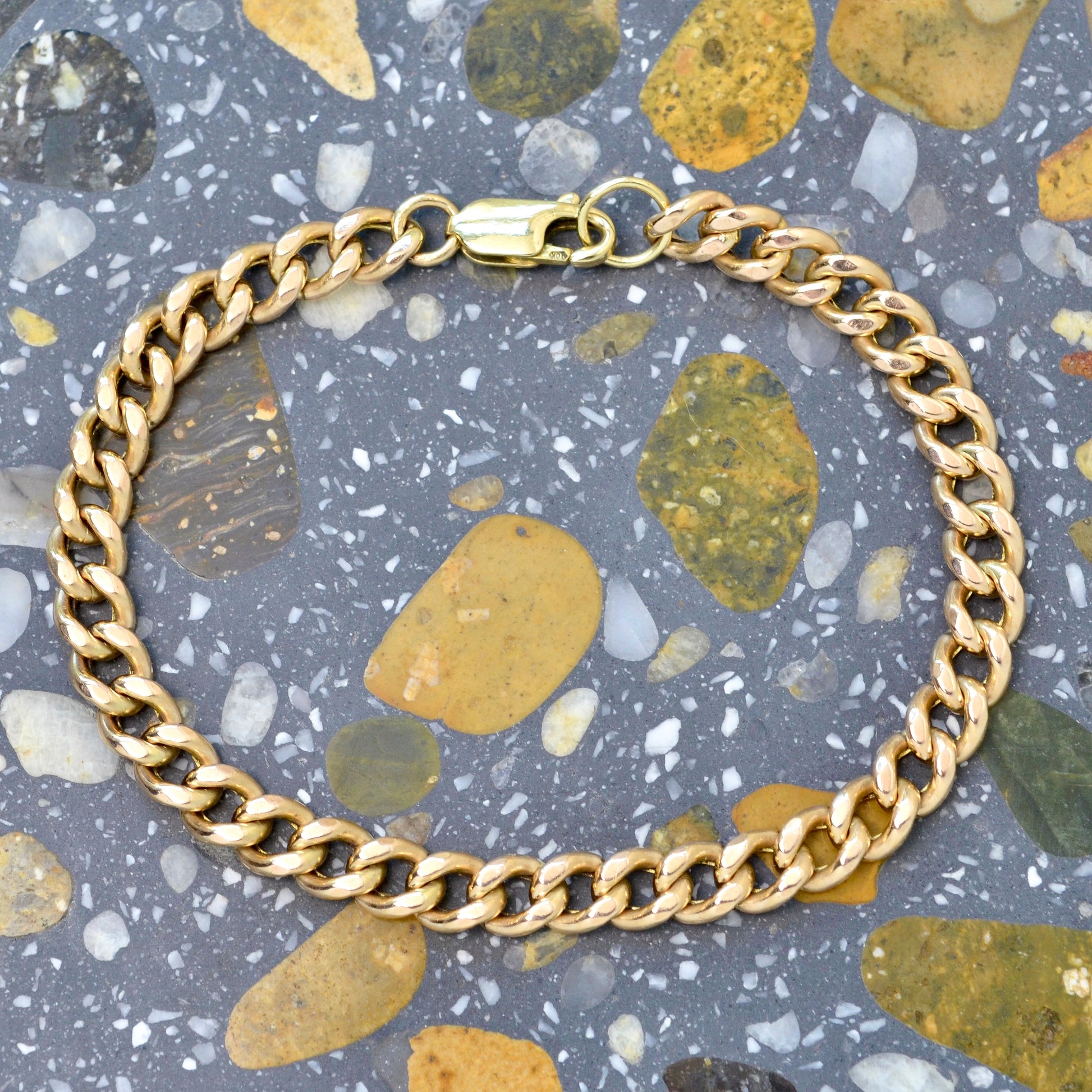 Vintage 10k Curb Link Bracelet