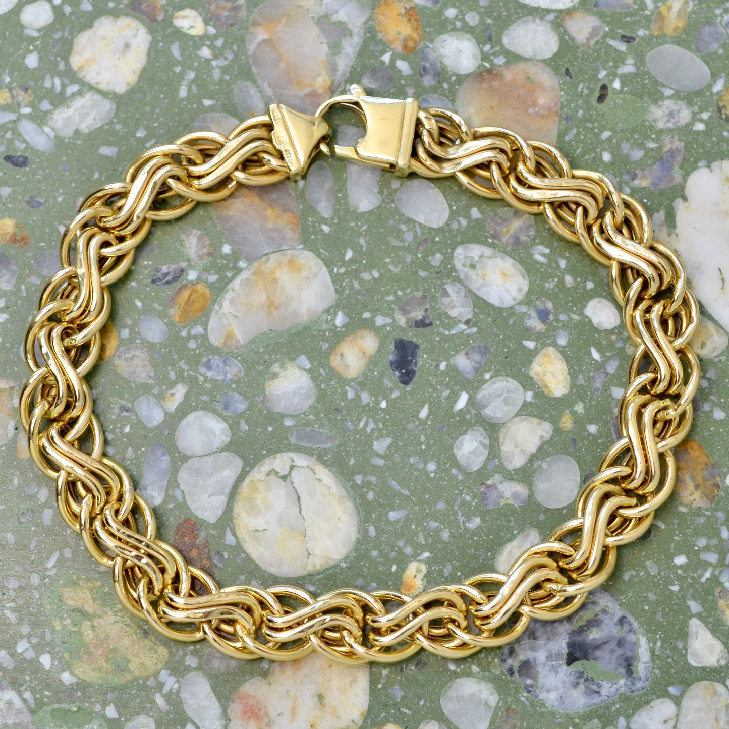 Vintage 14k Fancy Link Bracelet