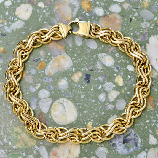 Vintage 14k Fancy Link Bracelet