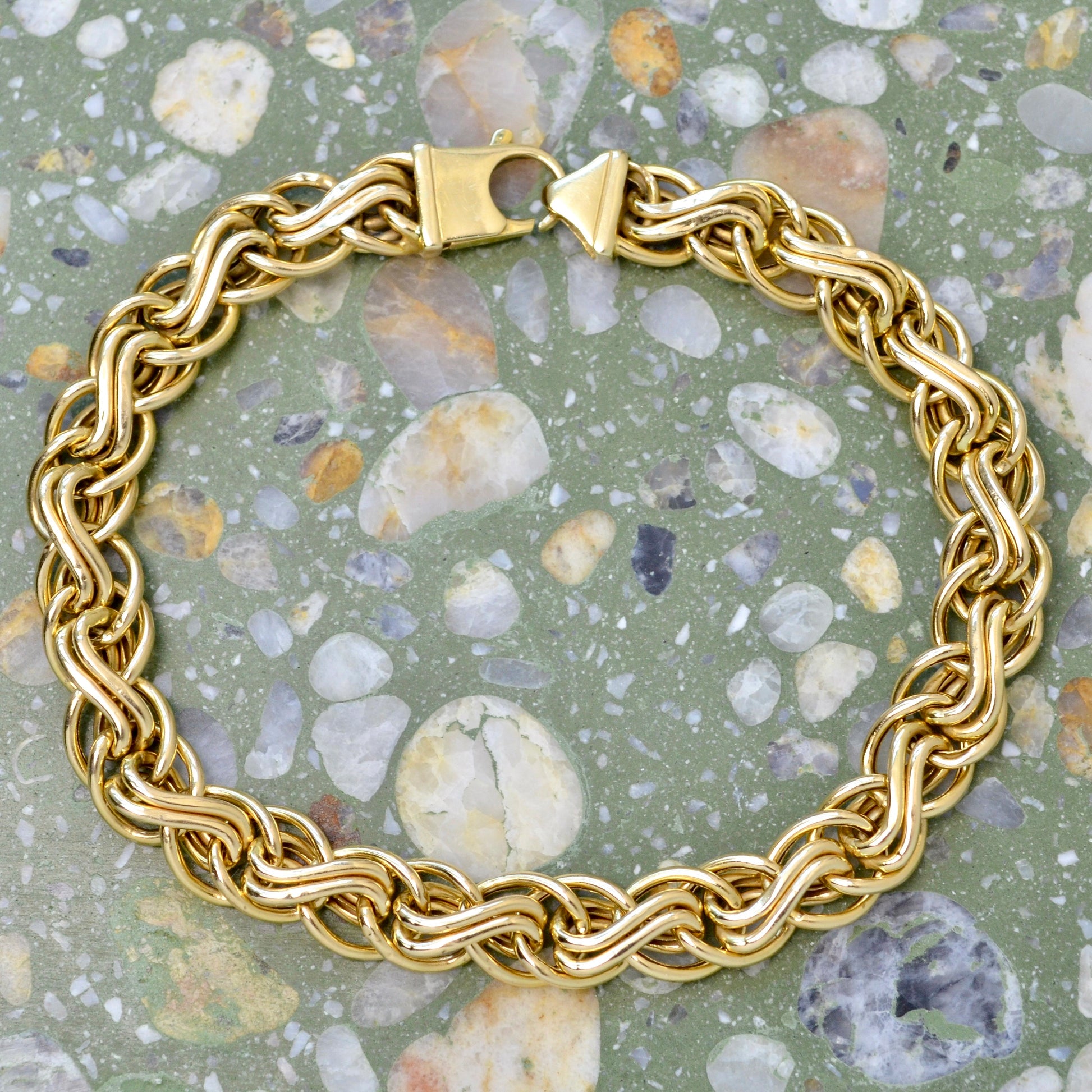 Vintage 14k Fancy Link Bracelet