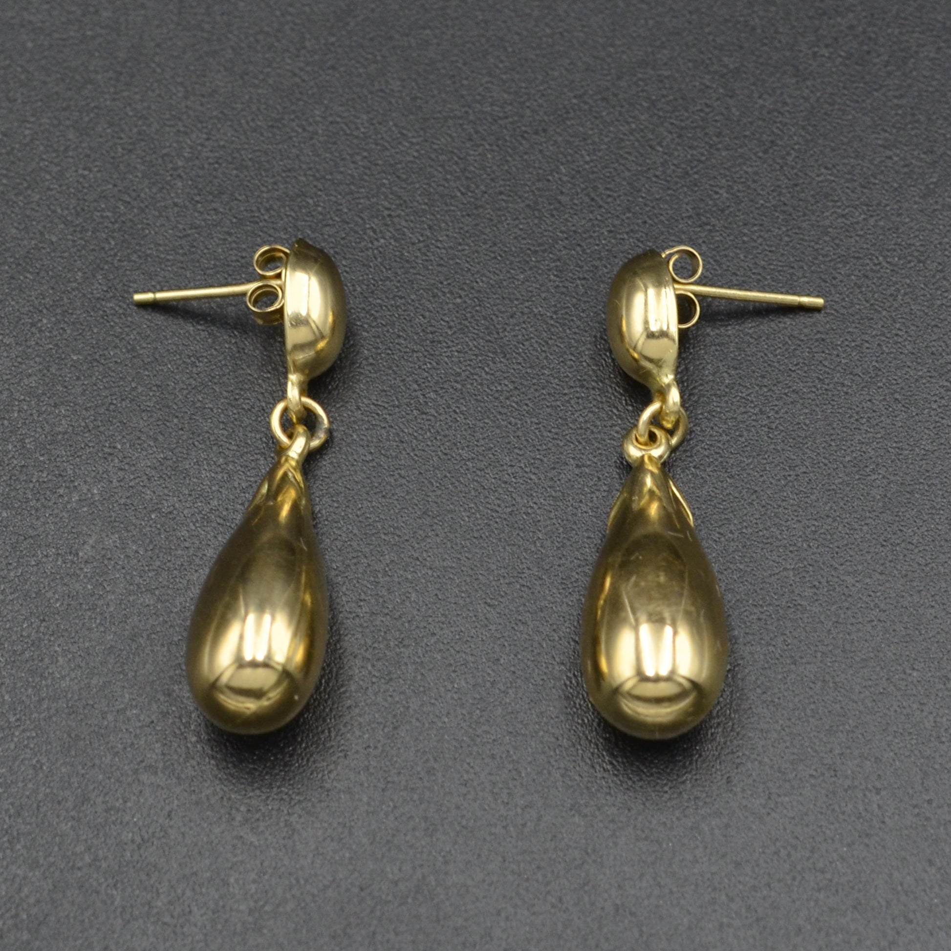 Vintage 14k Gold Teardrop Earrings