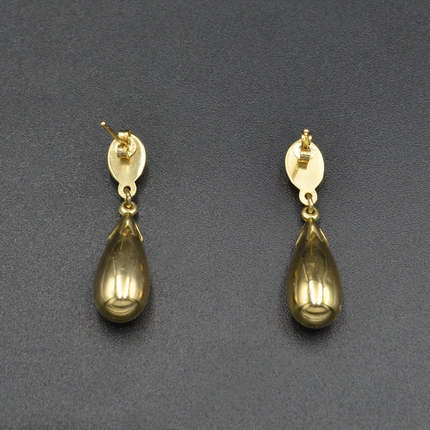 Vintage 14k Gold Teardrop Earrings