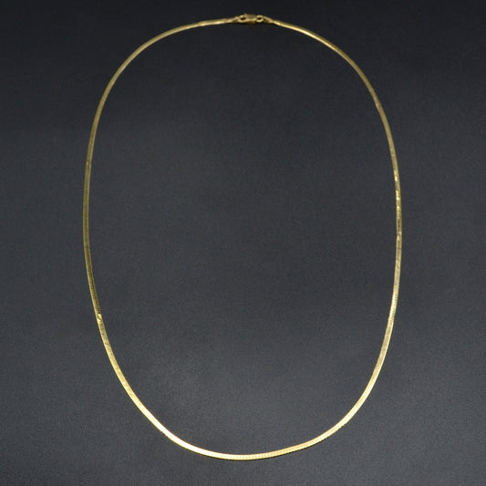 Vintage 14k Gold Herringbone Chain