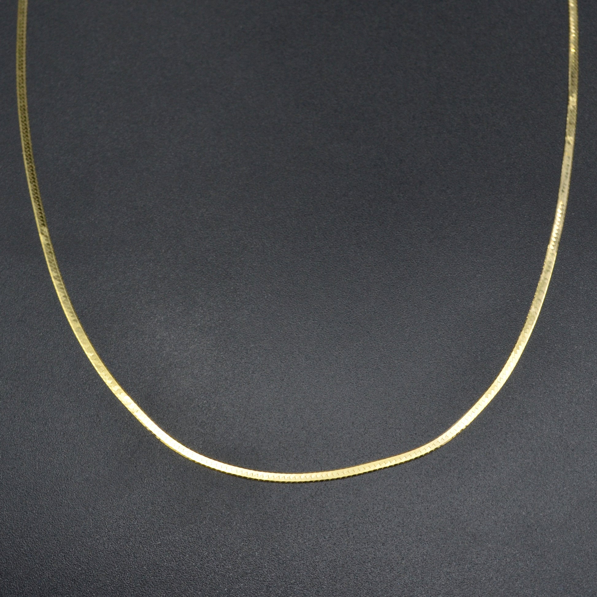 Vintage 14k Gold Herringbone Chain