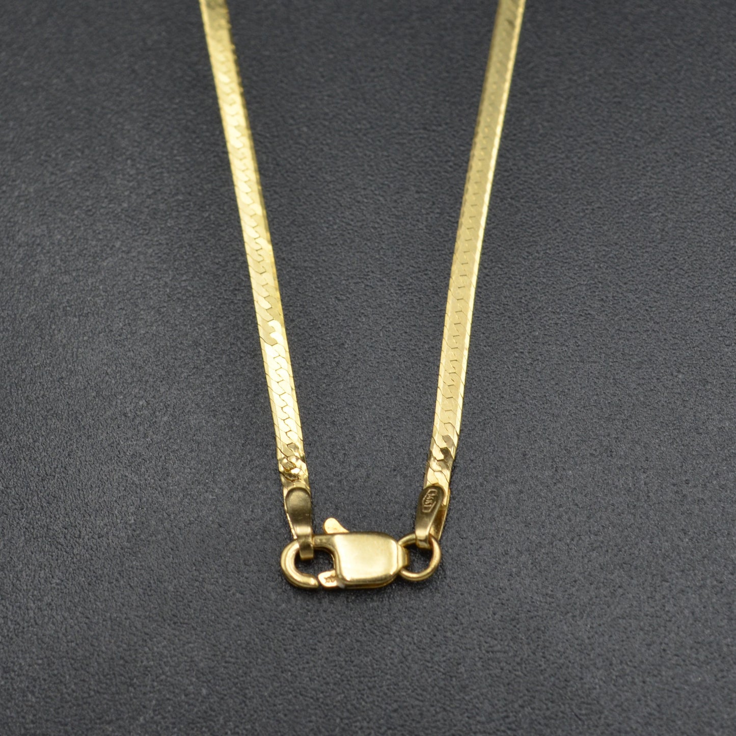 Vintage 14k Gold Herringbone Chain