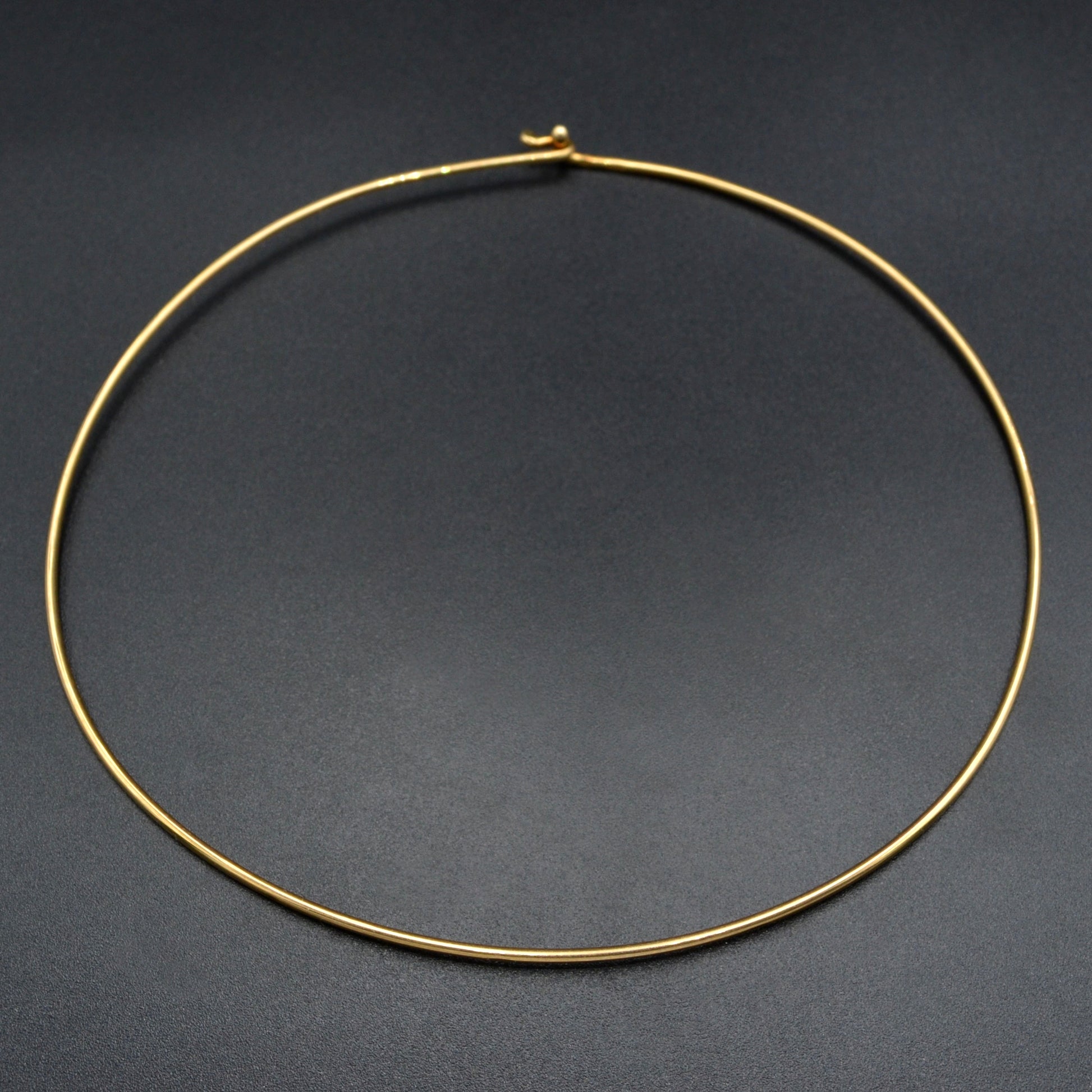 Vintage Omega 14k Gold Wire Collar Torque Necklace