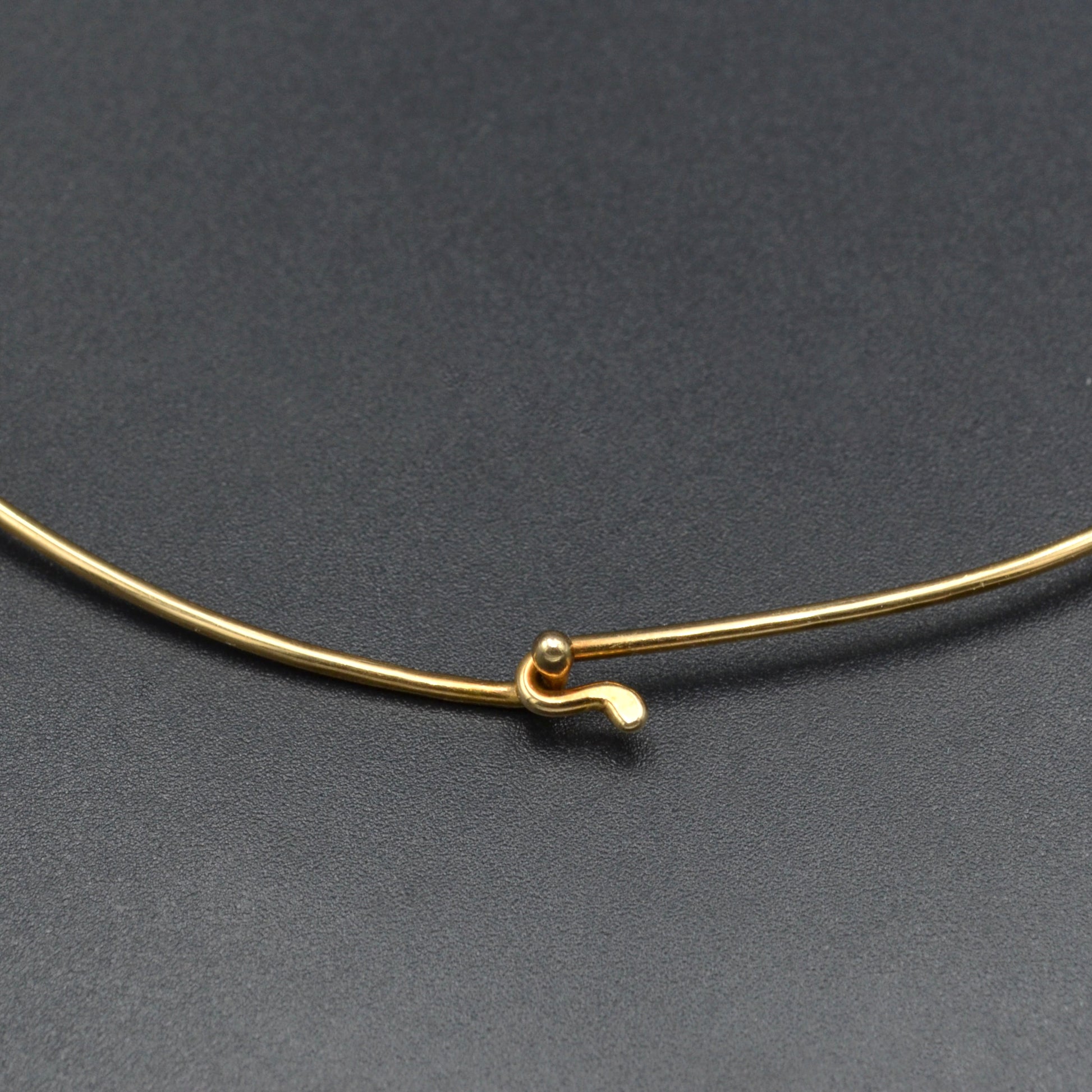 Vintage Omega 14k Gold Wire Collar Torque Necklace