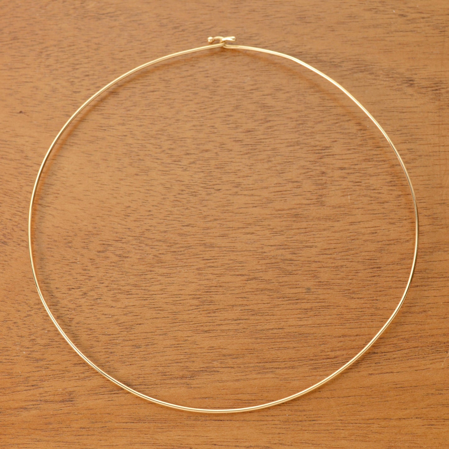 Vintage 14k Gold Omega Wire Collar Torque Necklace
