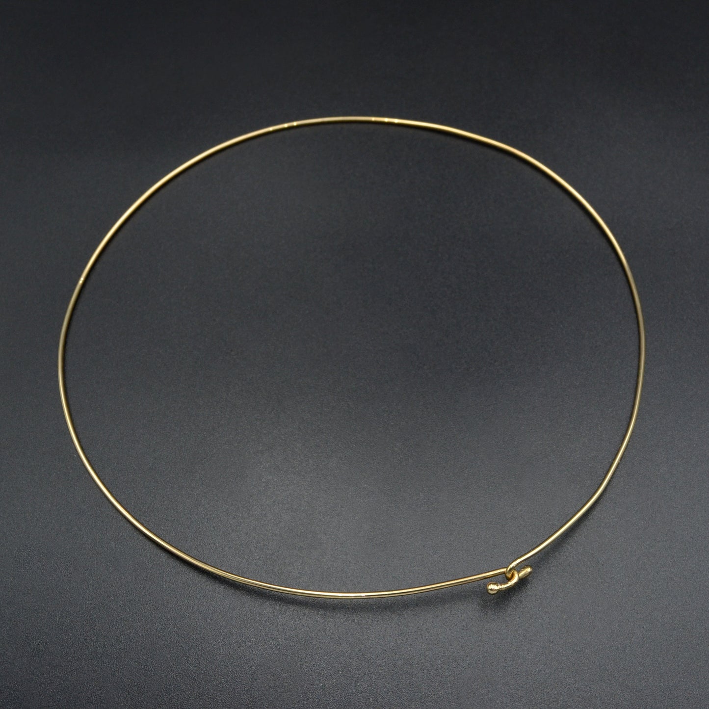Vintage 14k Gold Omega Wire Collar Torque Necklace