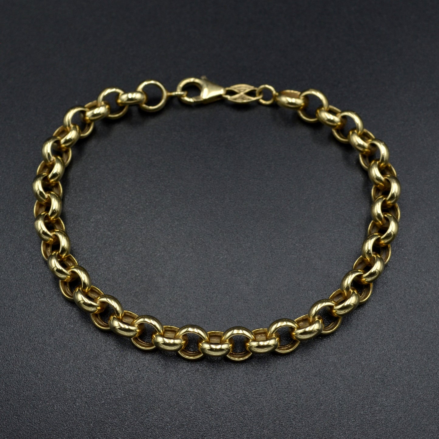 Vintage 14k Gold Rolo Bracelet