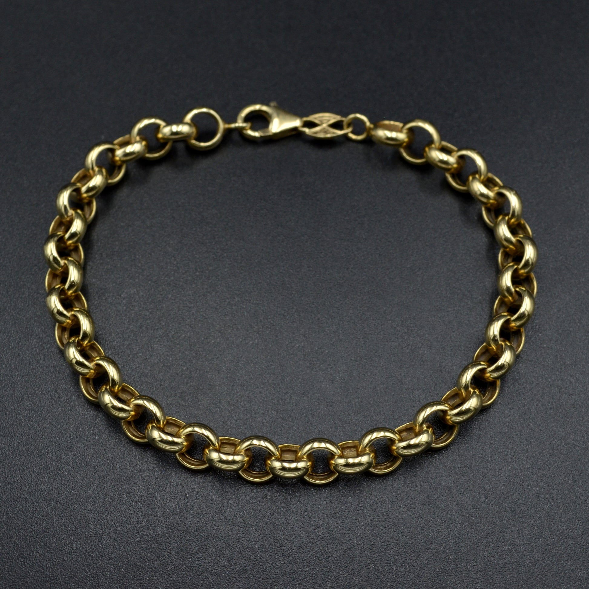 Vintage 14k Gold Rolo Bracelet