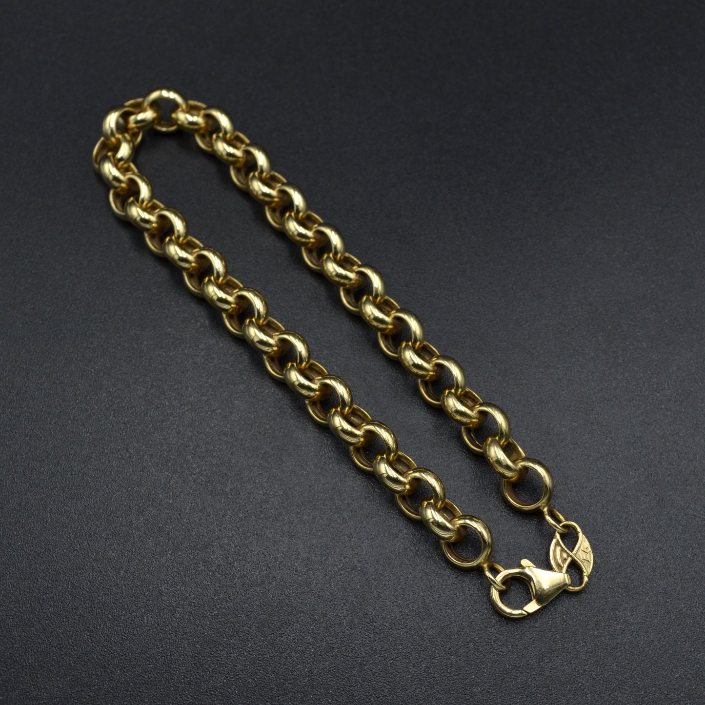 Vintage 14k Gold Rolo Bracelet