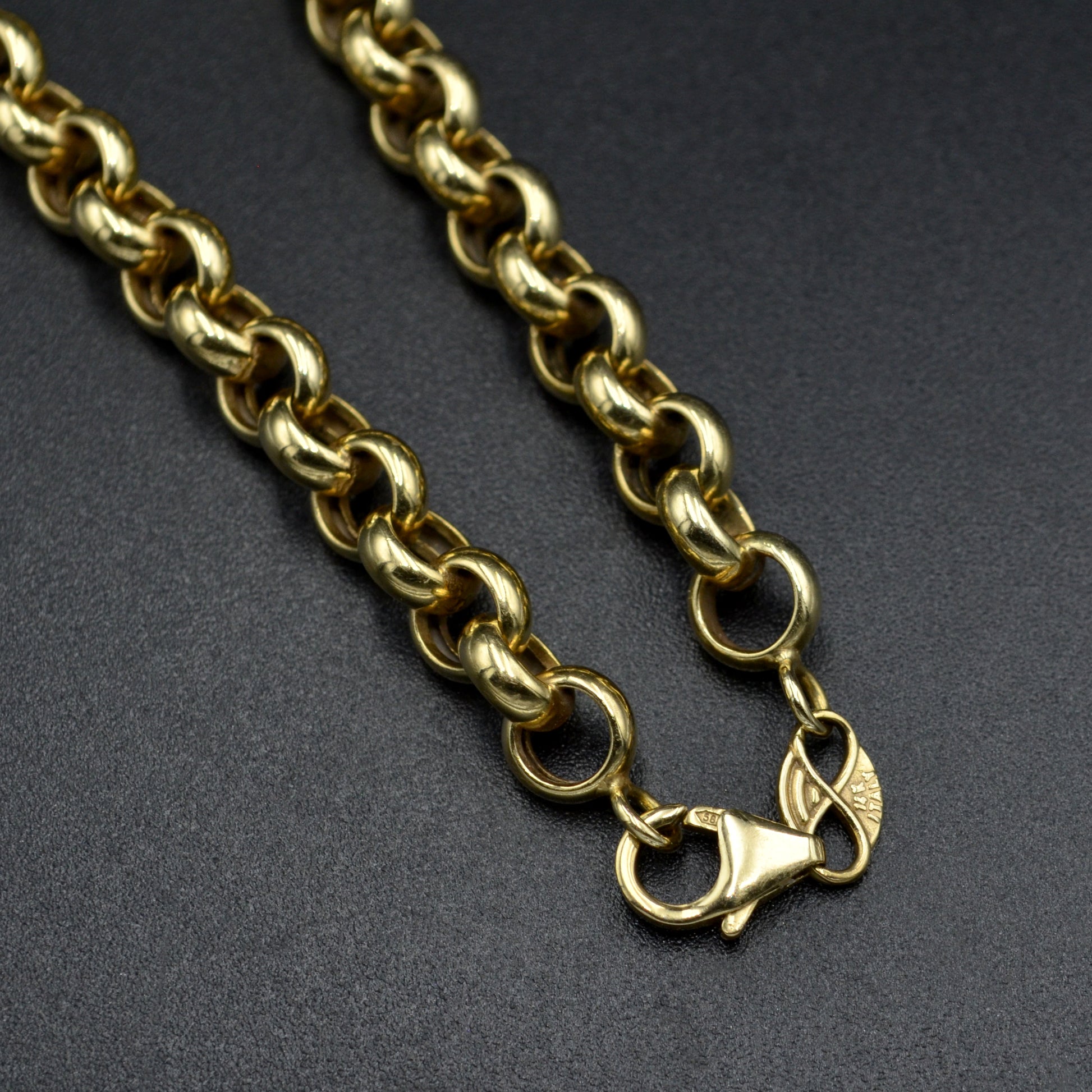 Vintage 14k Gold Rolo Bracelet