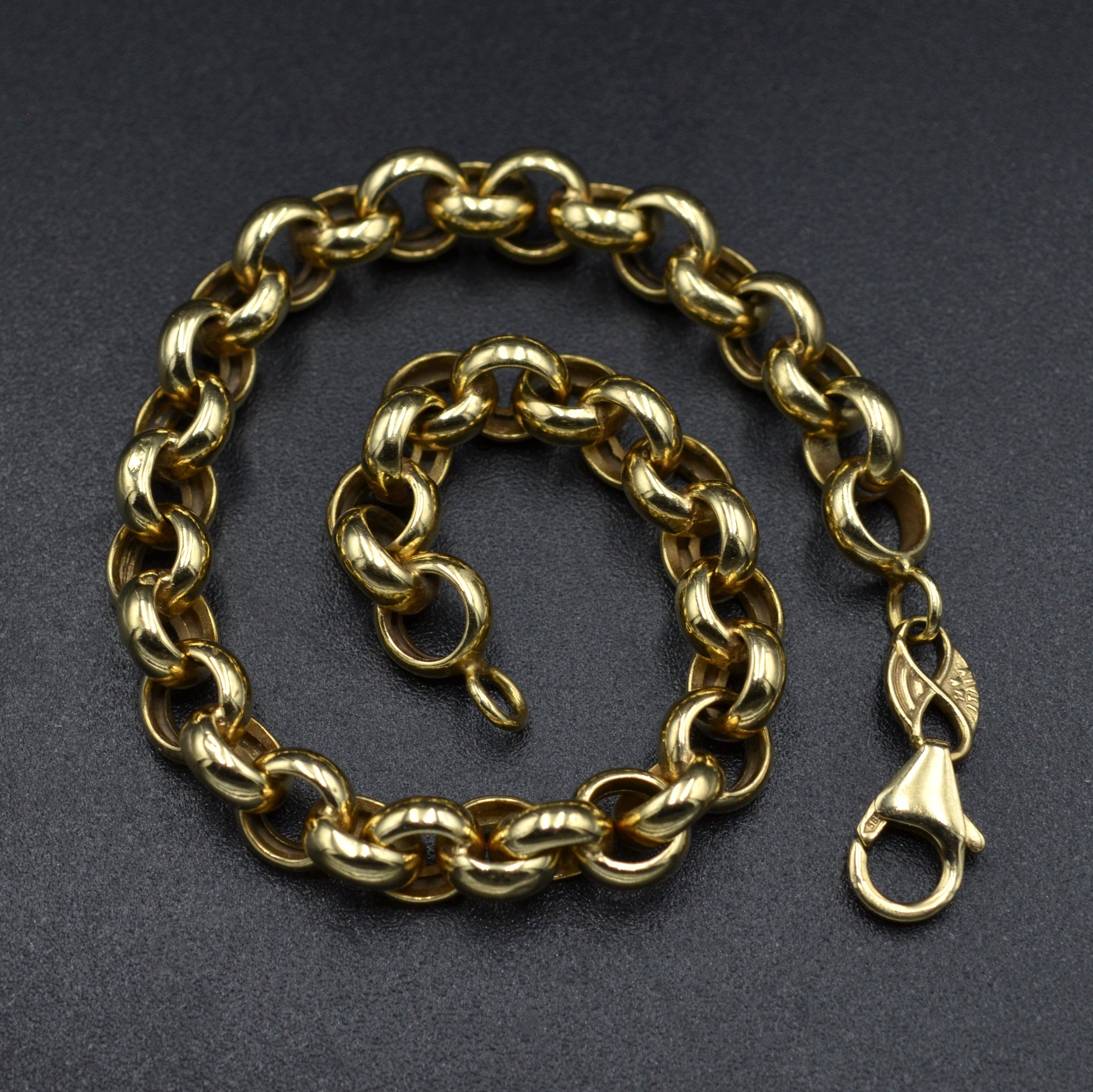 Vintage 14k Gold Rolo Bracelet